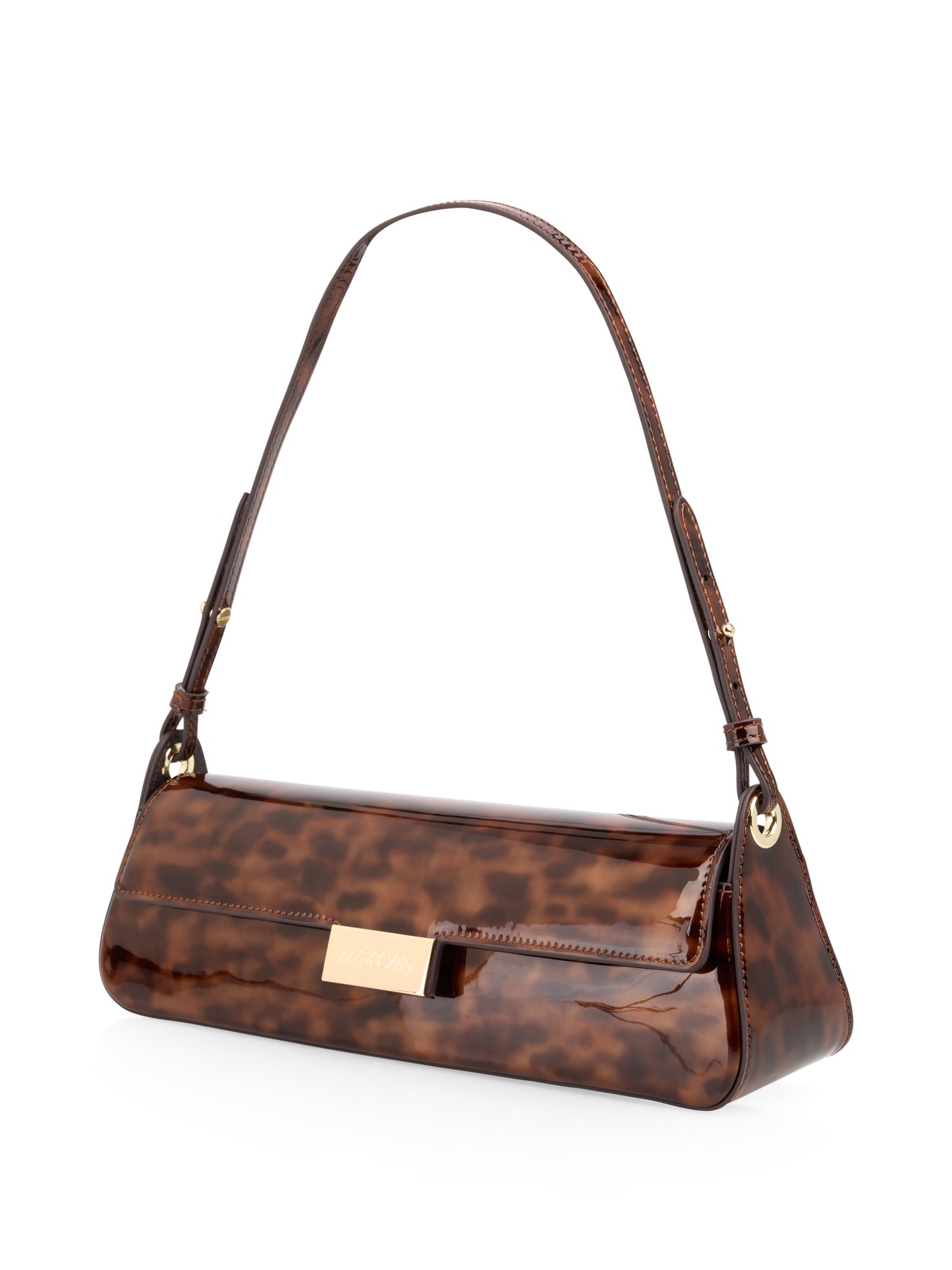 Marc Cain Print Patent Shoulder Bag BCTI03L11