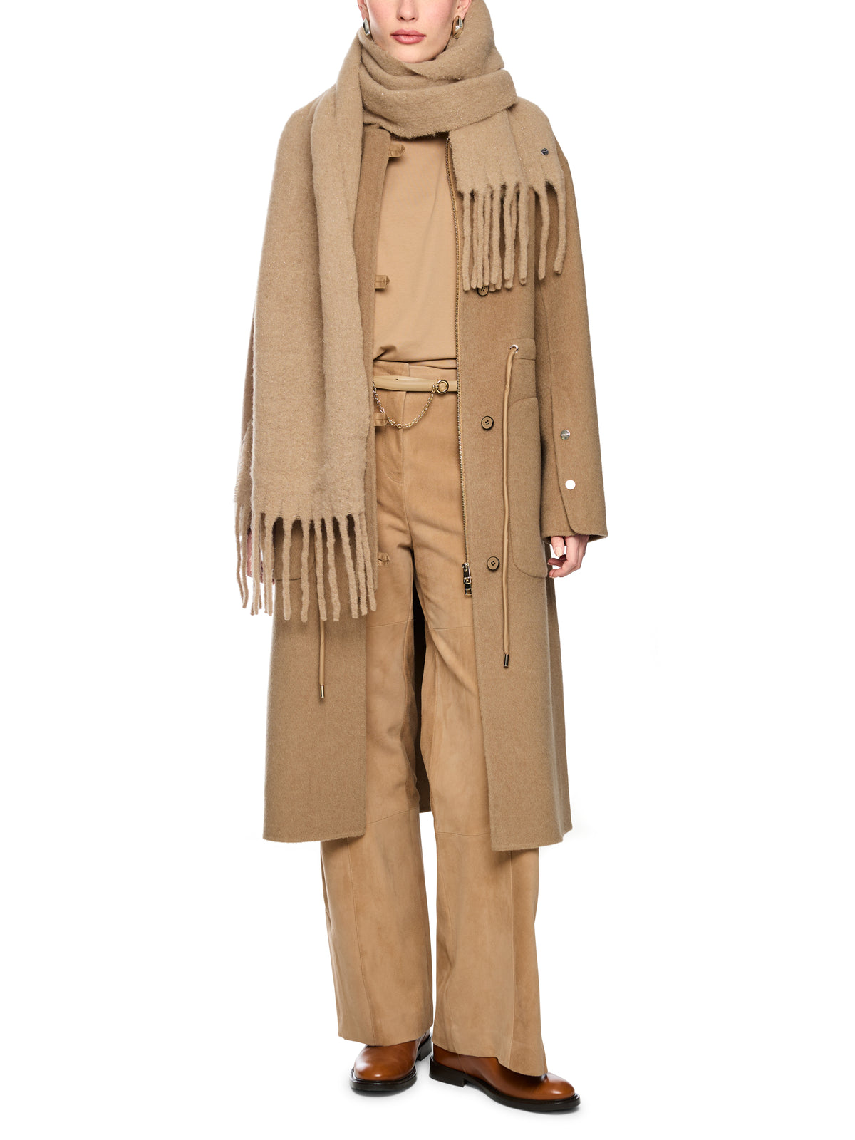 Marc Cain Camel Long Coat BC1110W37