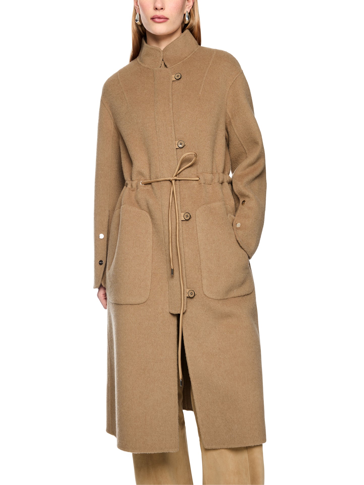 Marc Cain Camel Long Coat BC1110W37