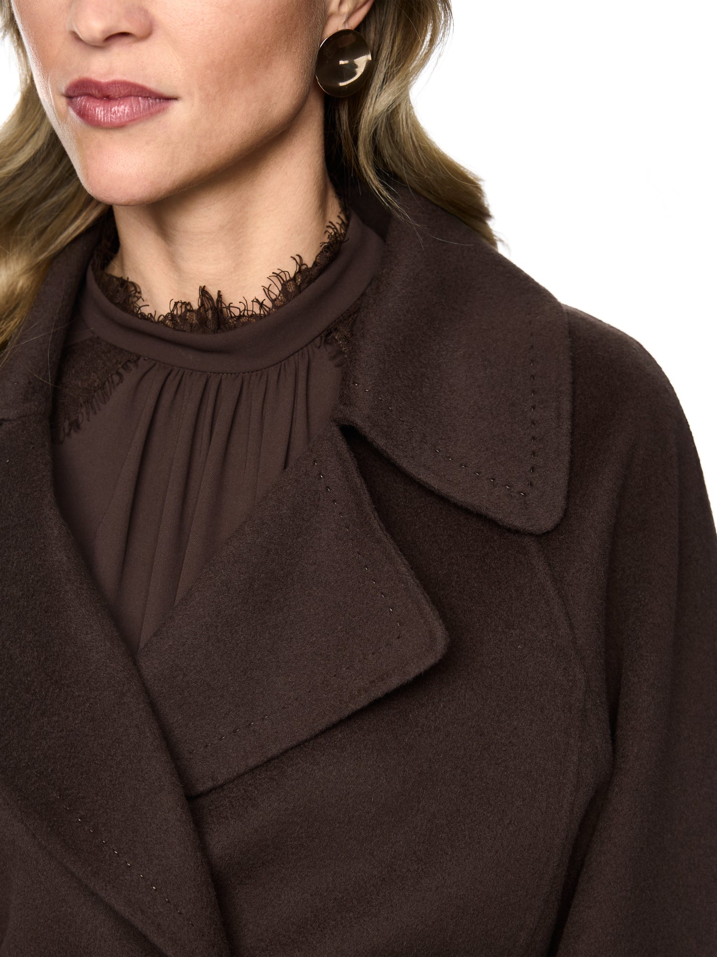 Marc Cain Brown Coat BC1204W33
