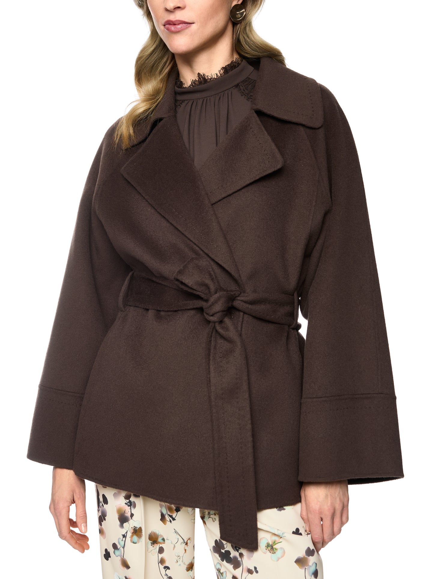 Marc Cain Brown Coat BC1204W33