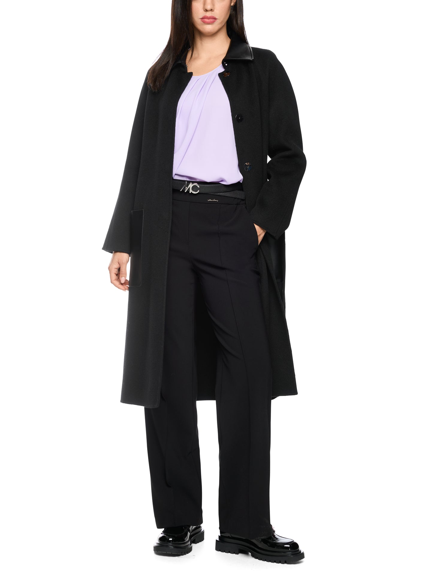 Marc Cain Black Coat BC1106W33