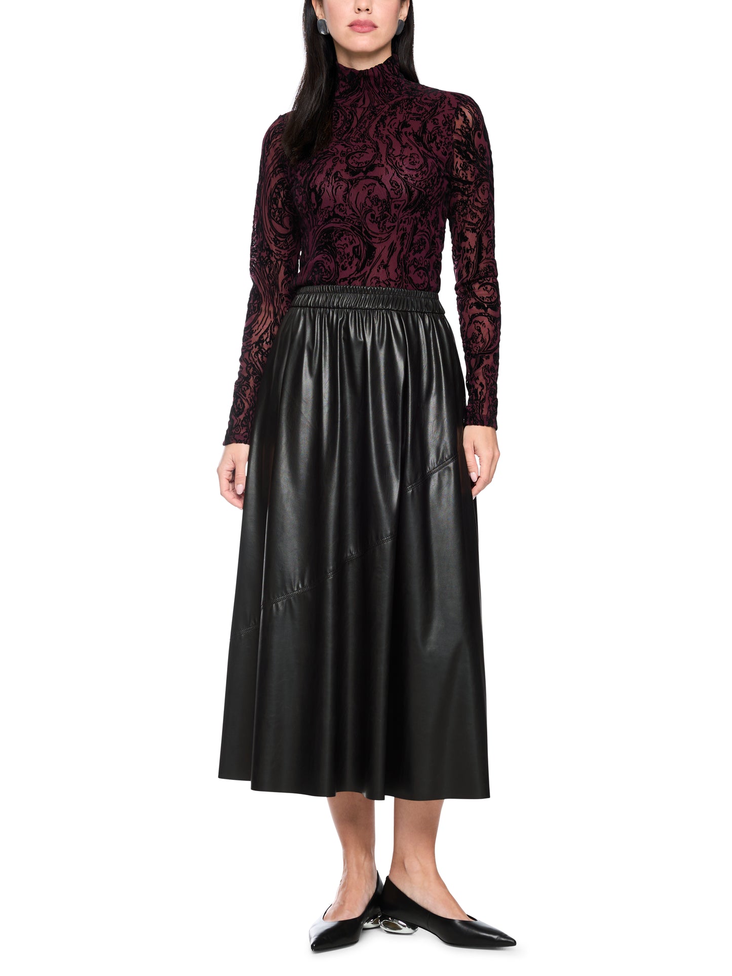 Marc Cain Black Skirt BC7110J20