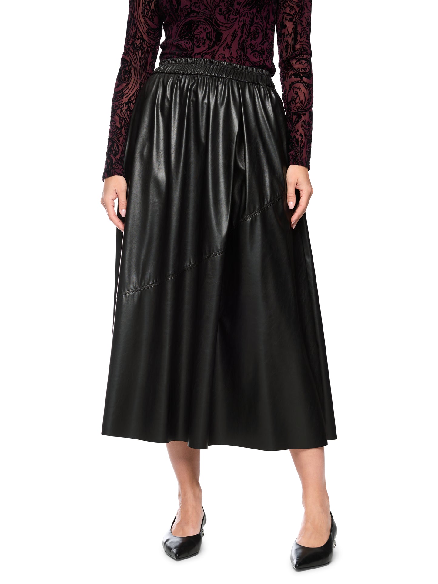 Marc Cain Black Skirt BC7110J20