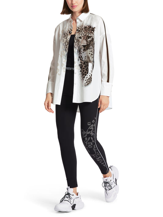 Marc Cain Sports Bold Leopard Print Shirt