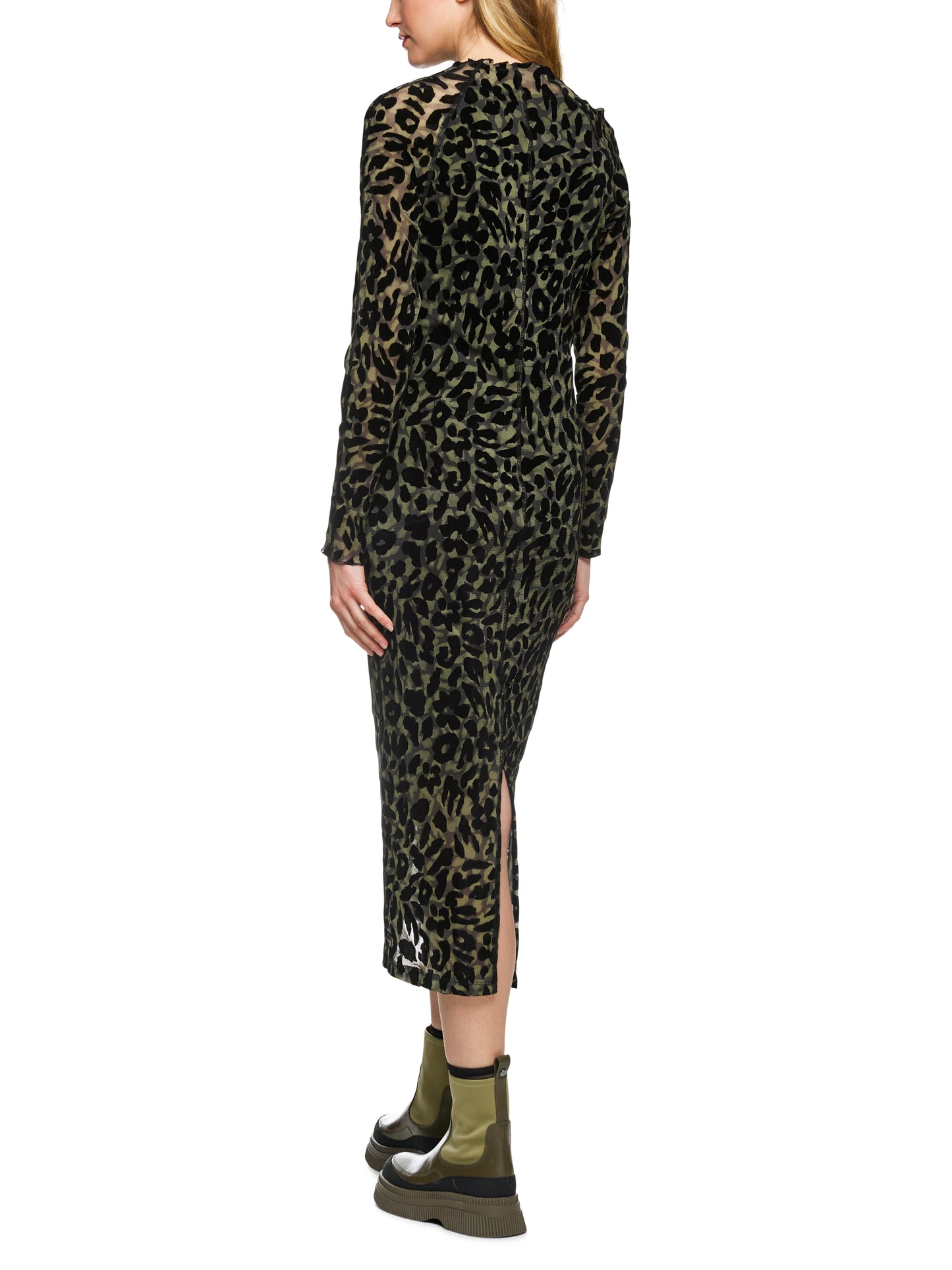 Marc Cain Sports Khaki/Black Dress ZS2115J19