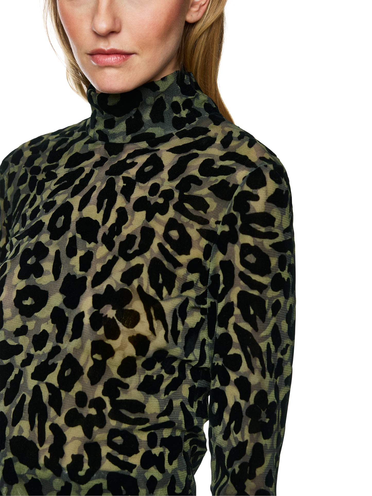 Marc Cain Sports Khaki/Black Top ZS4852J19