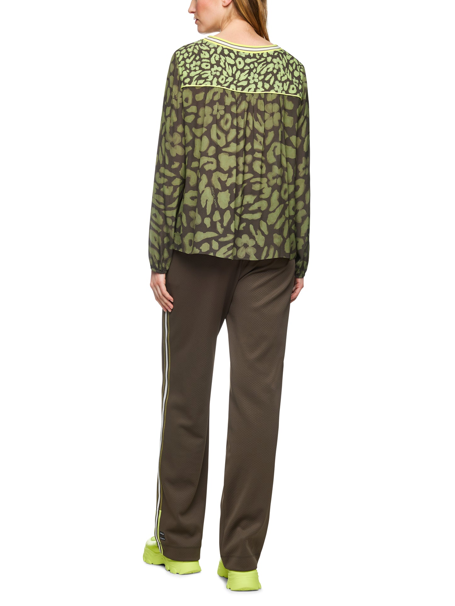 Marc Cain Sports Khaki/Lime Blouse ZS5103W09