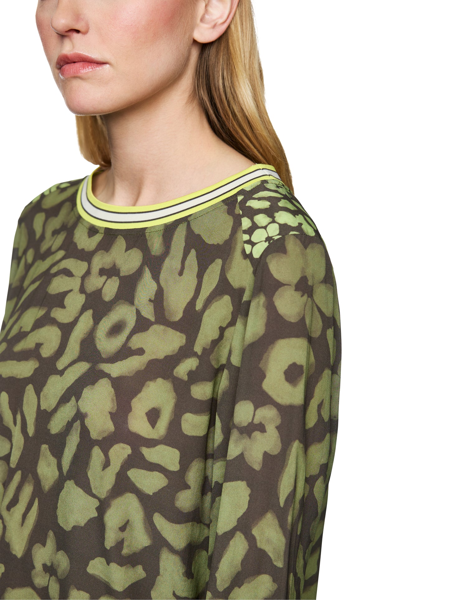 Marc Cain Sports Khaki/Lime Blouse ZS5103W09