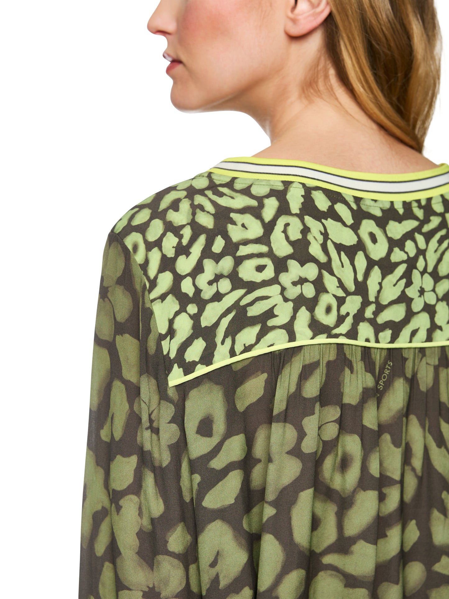 Marc Cain Sports Khaki/Lime Blouse ZS5103W09