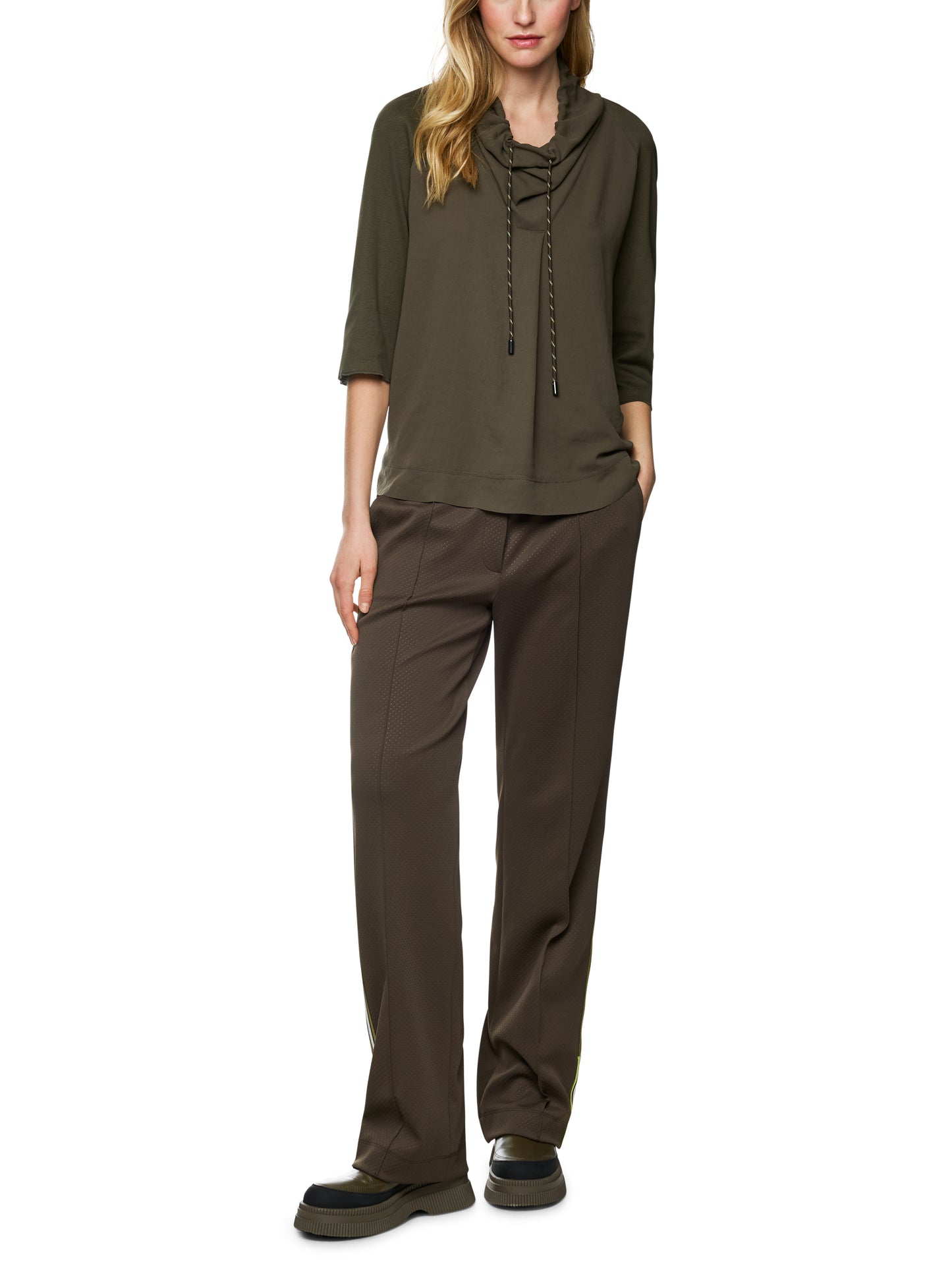 Marc Cain Sports Khaki Tunic Top ZS5502J57