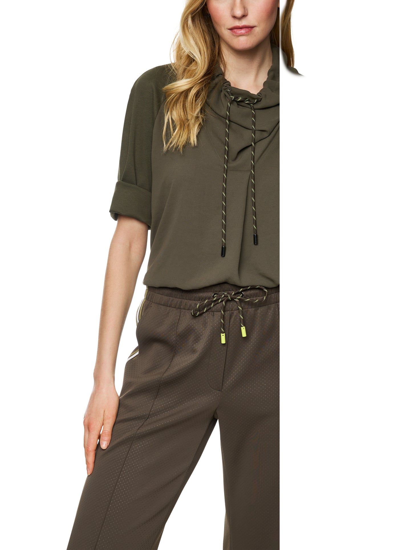 Marc Cain Sports Khaki Tunic Top ZS5502J57