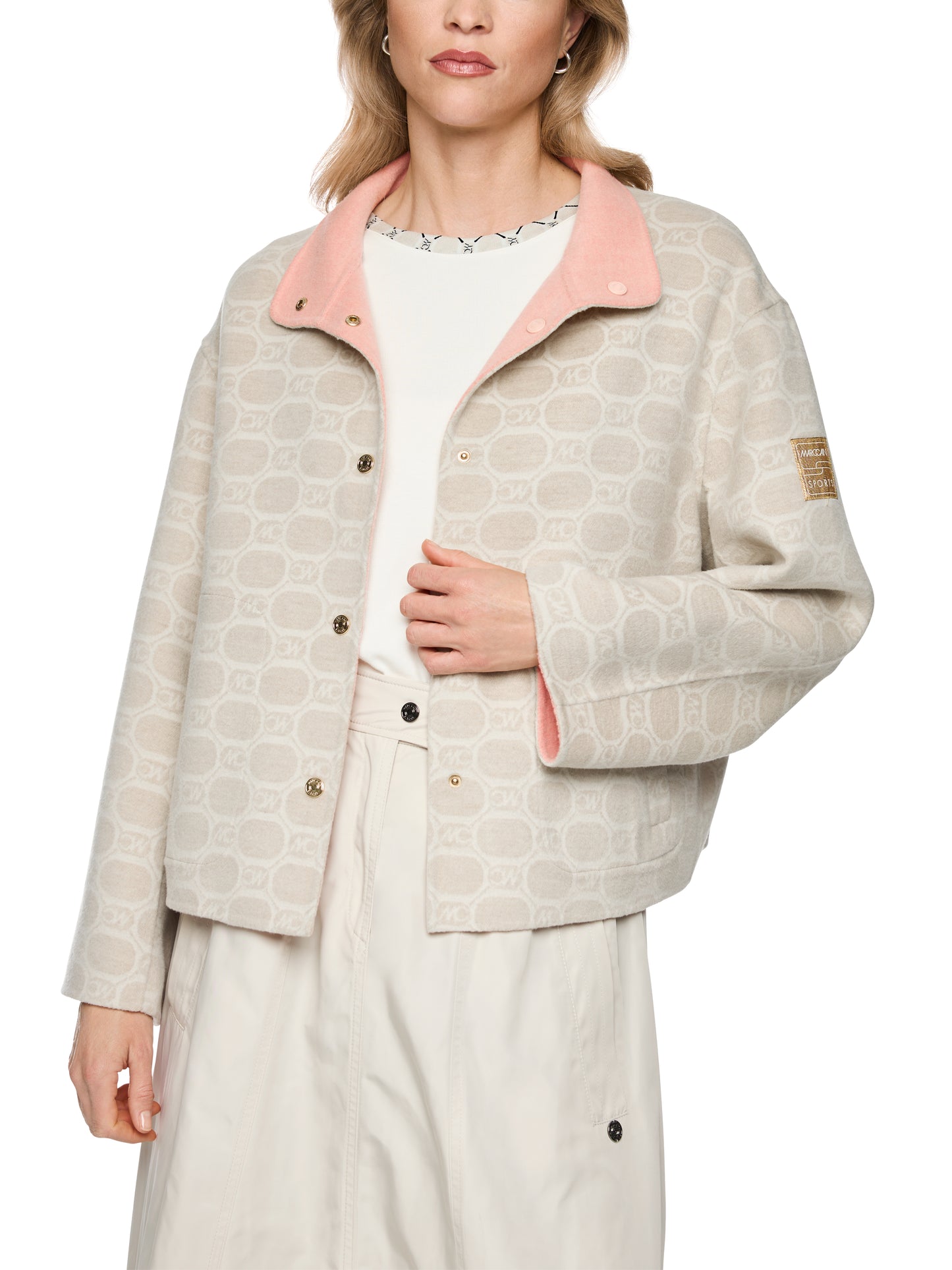 Marc Cain Sports Logo Print Jacket BS1202W68