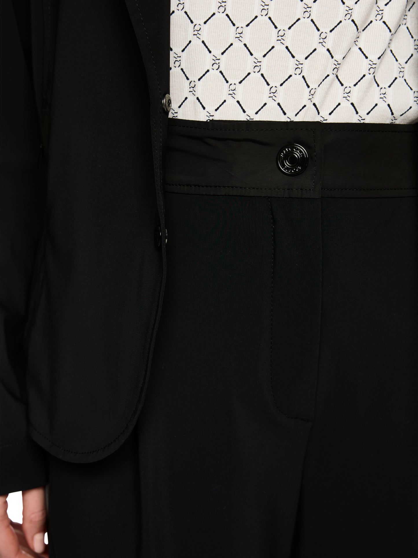 Marc Cain Sports Black Trousers BS8105J40