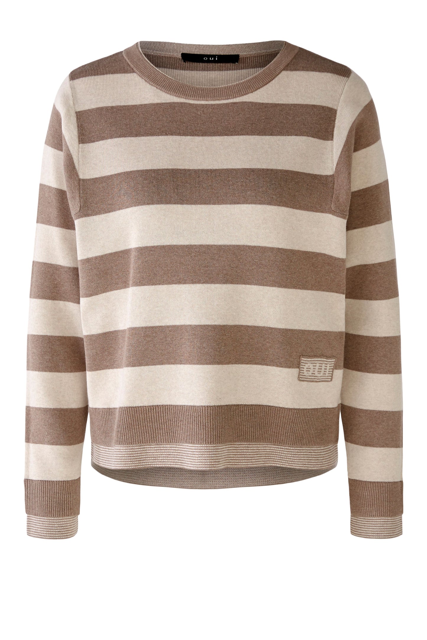Oui Cotton Stripe Sweater