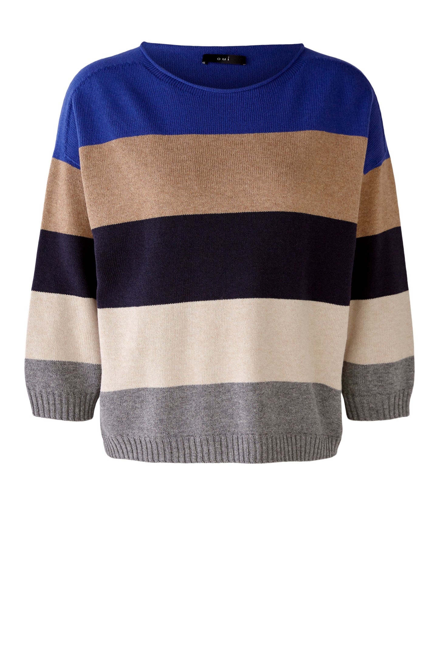 Oui Bold Stripe Sweater