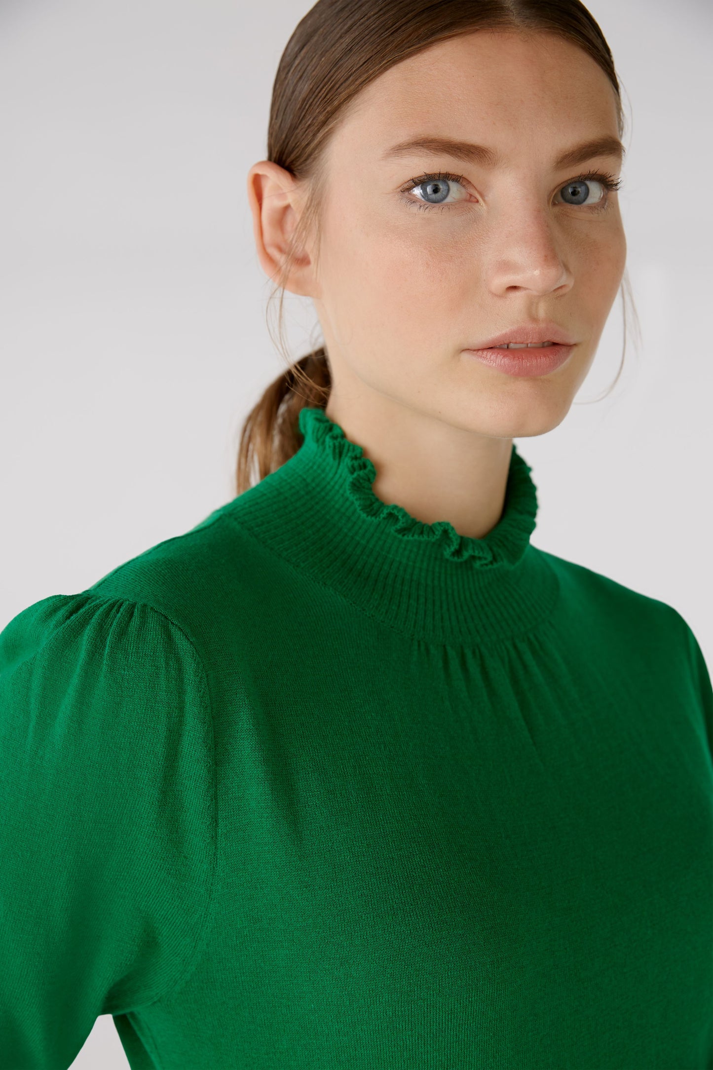Oui Emerald High Neck Sweater