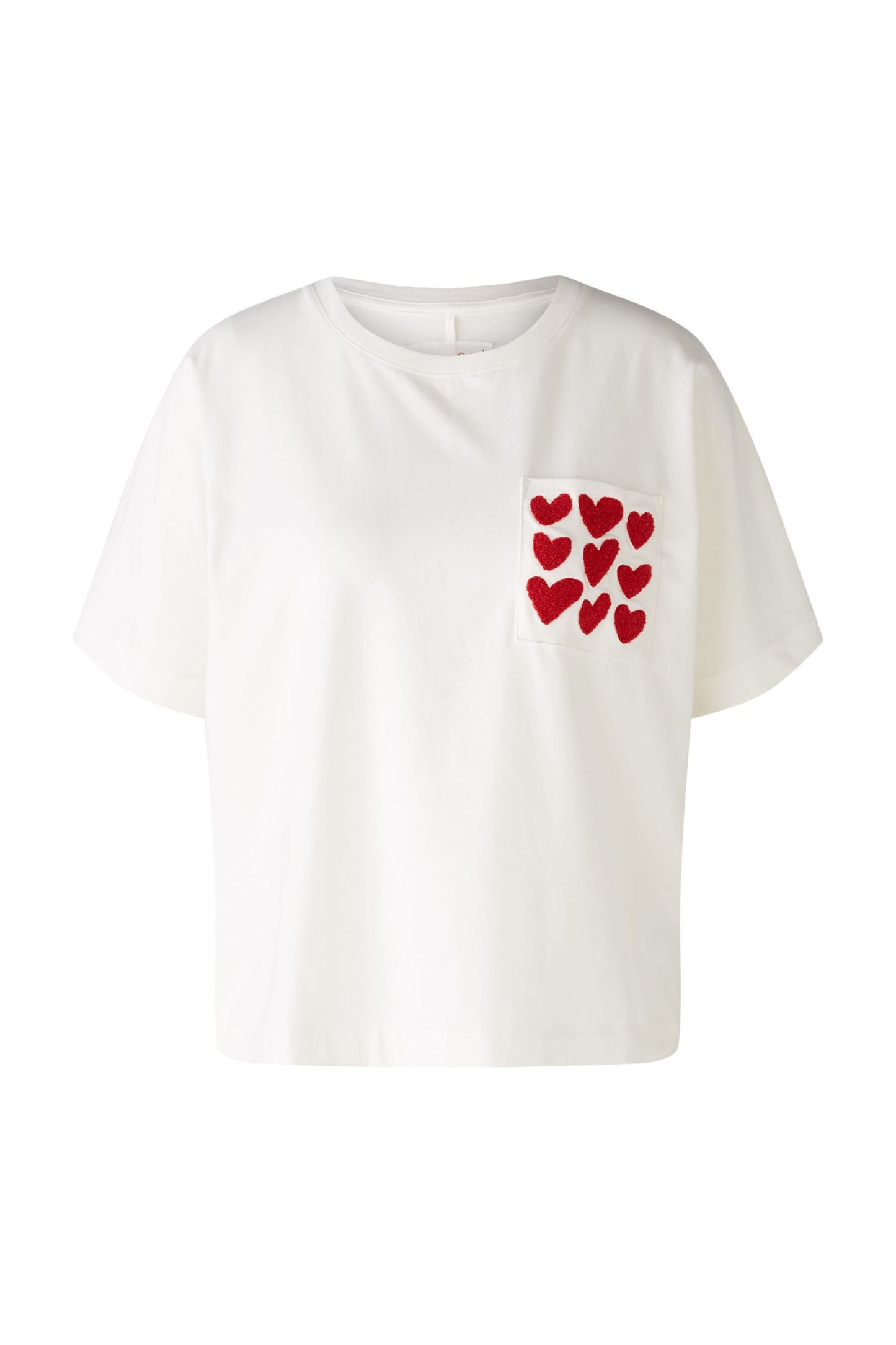 Oui T-shirt with Heart Pocket Detail 86759