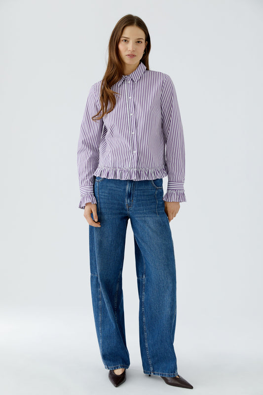 Oui Violet Stripe Shirt 99104