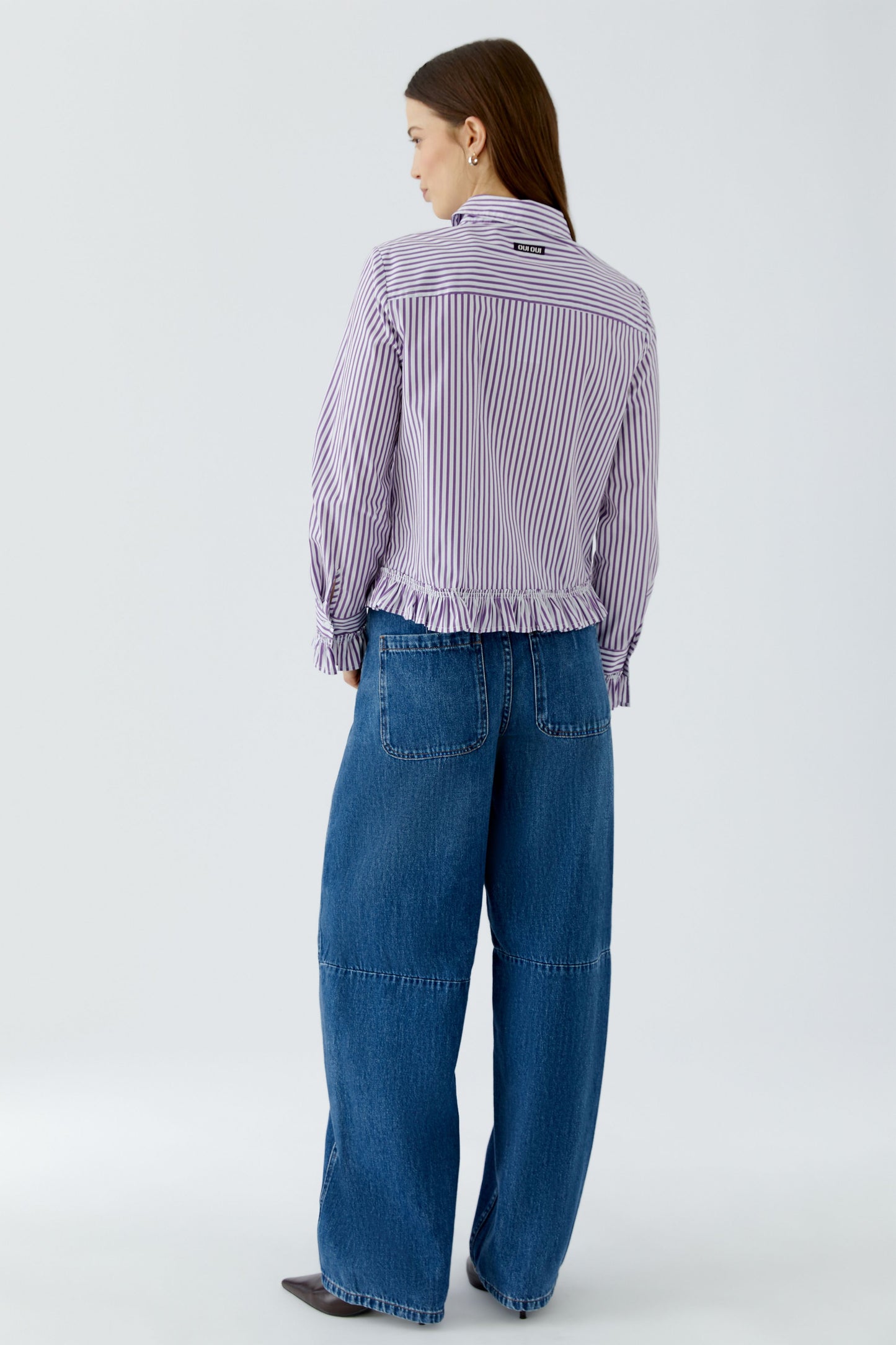 Oui Violet Stripe Shirt 99104