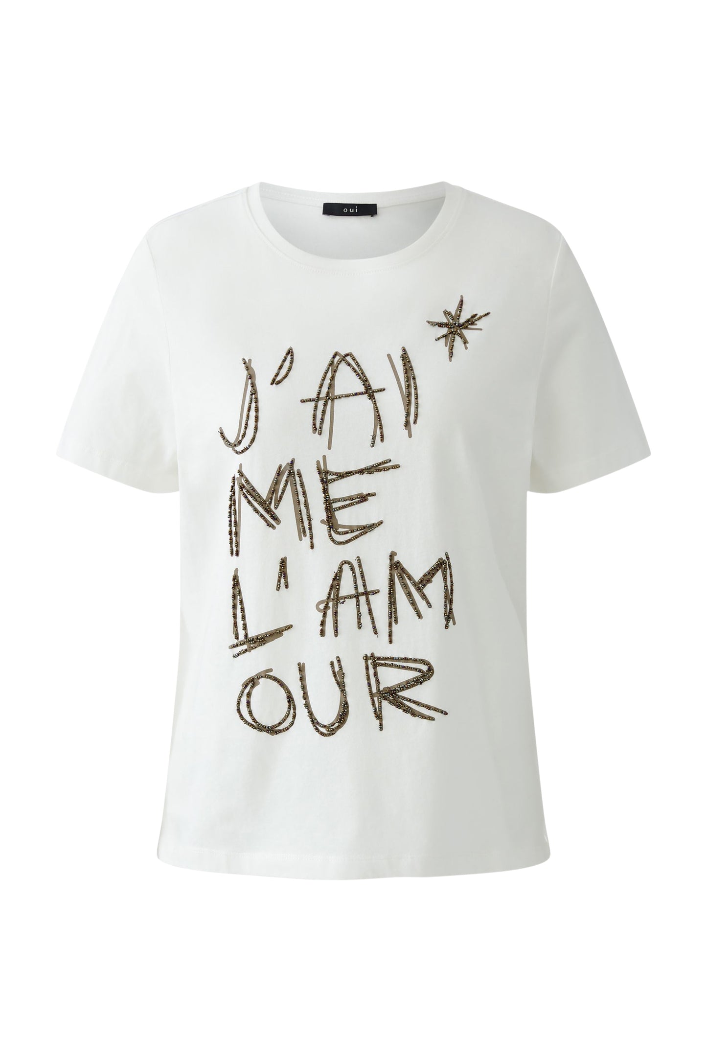 Oui Beaded T-Shirt 94211