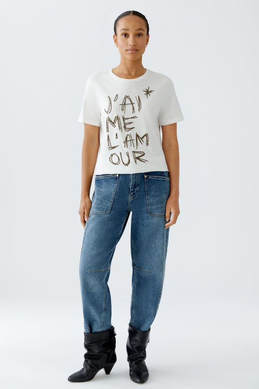 Oui Beaded T-Shirt 94211
