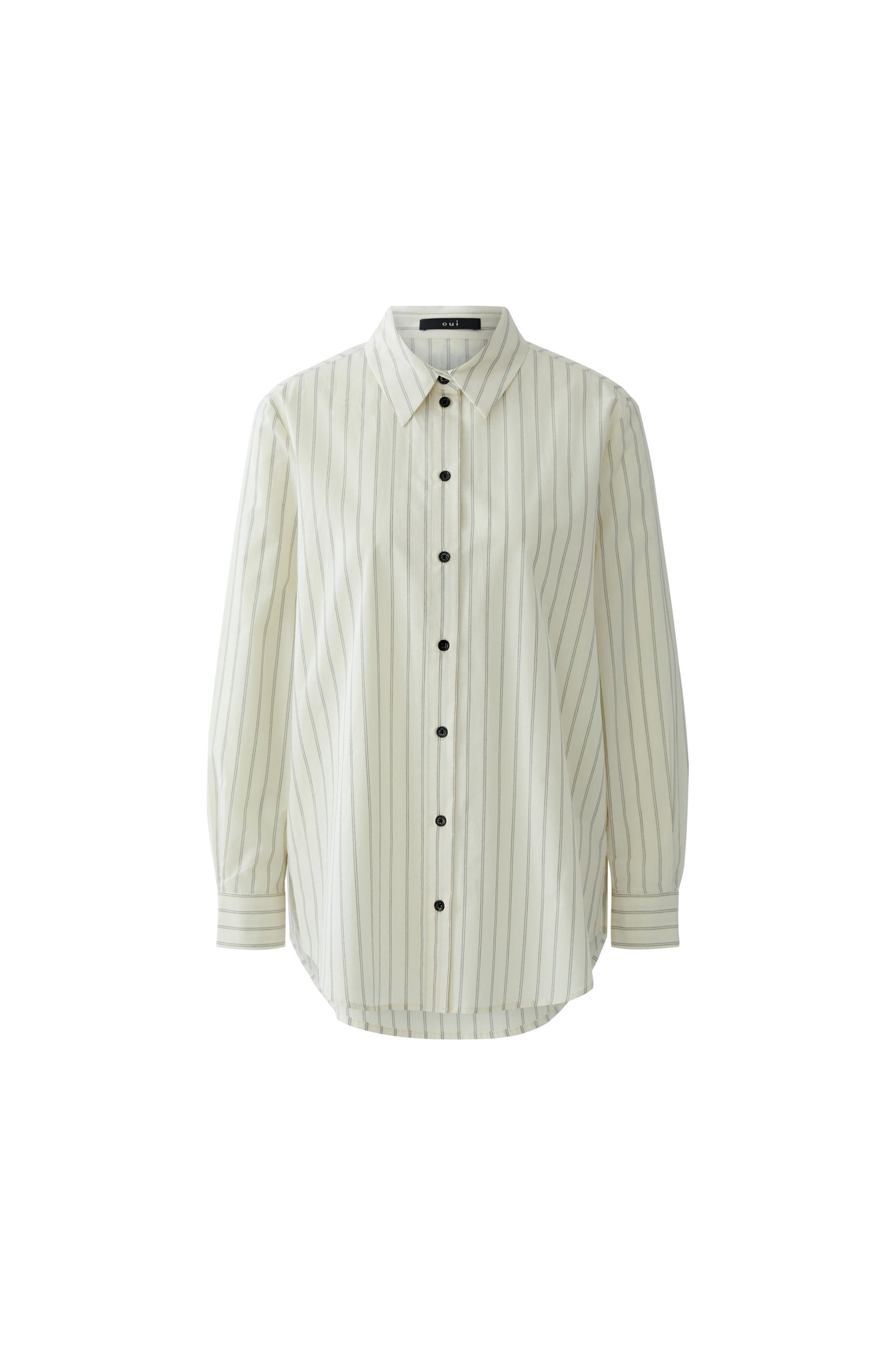 Oui Cream Stripe Shirt 98744