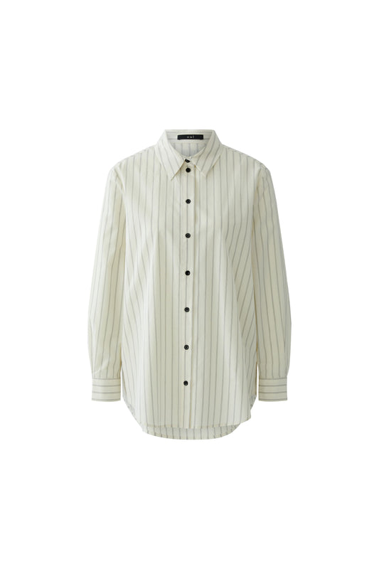 Oui Cream Stripe Shirt 98744
