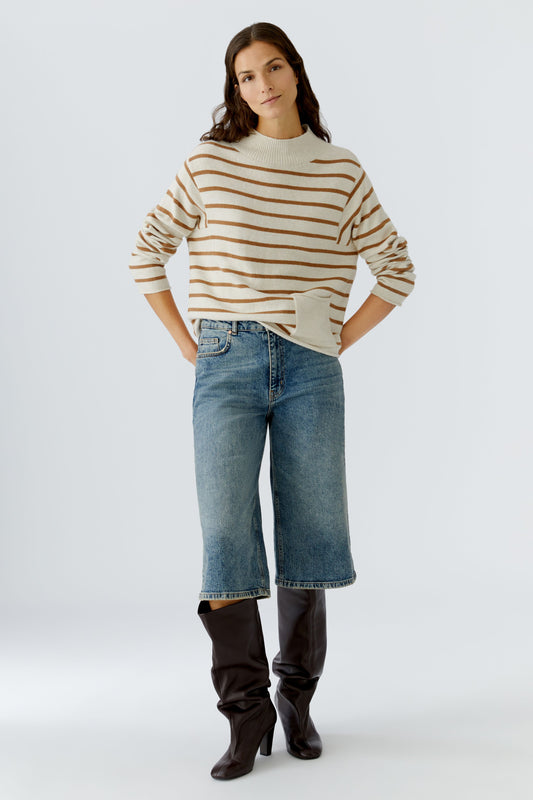 Oui Stripe Sweater 86105