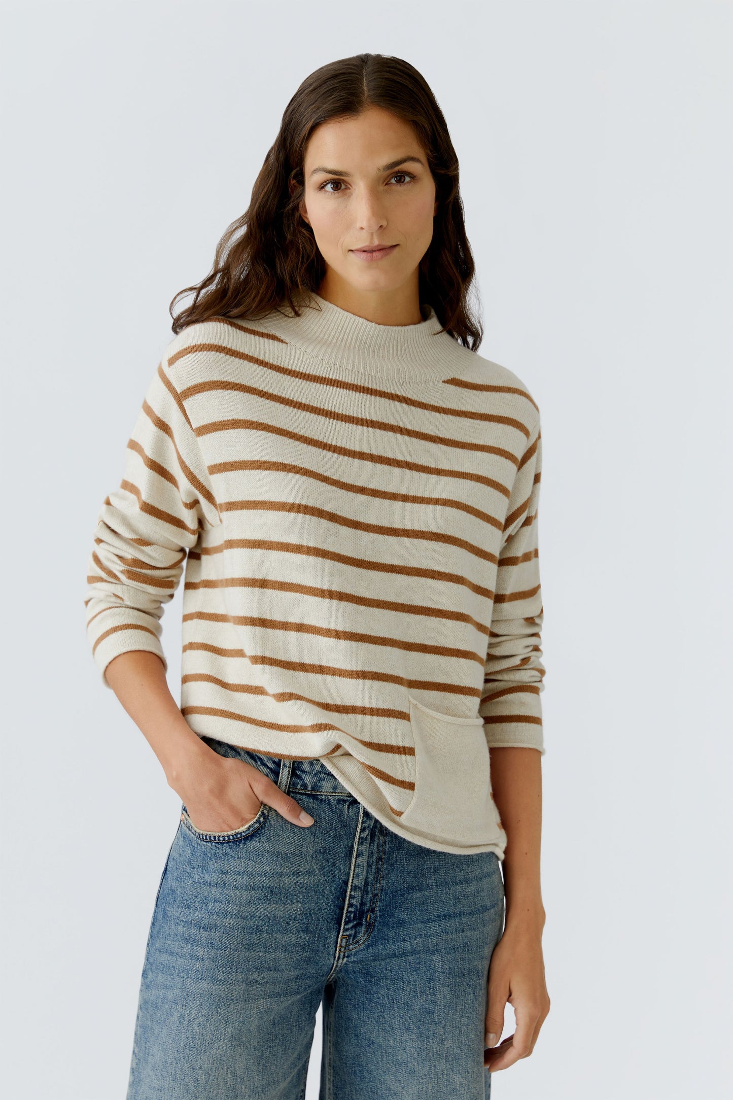 Oui Stripe Sweater 86105