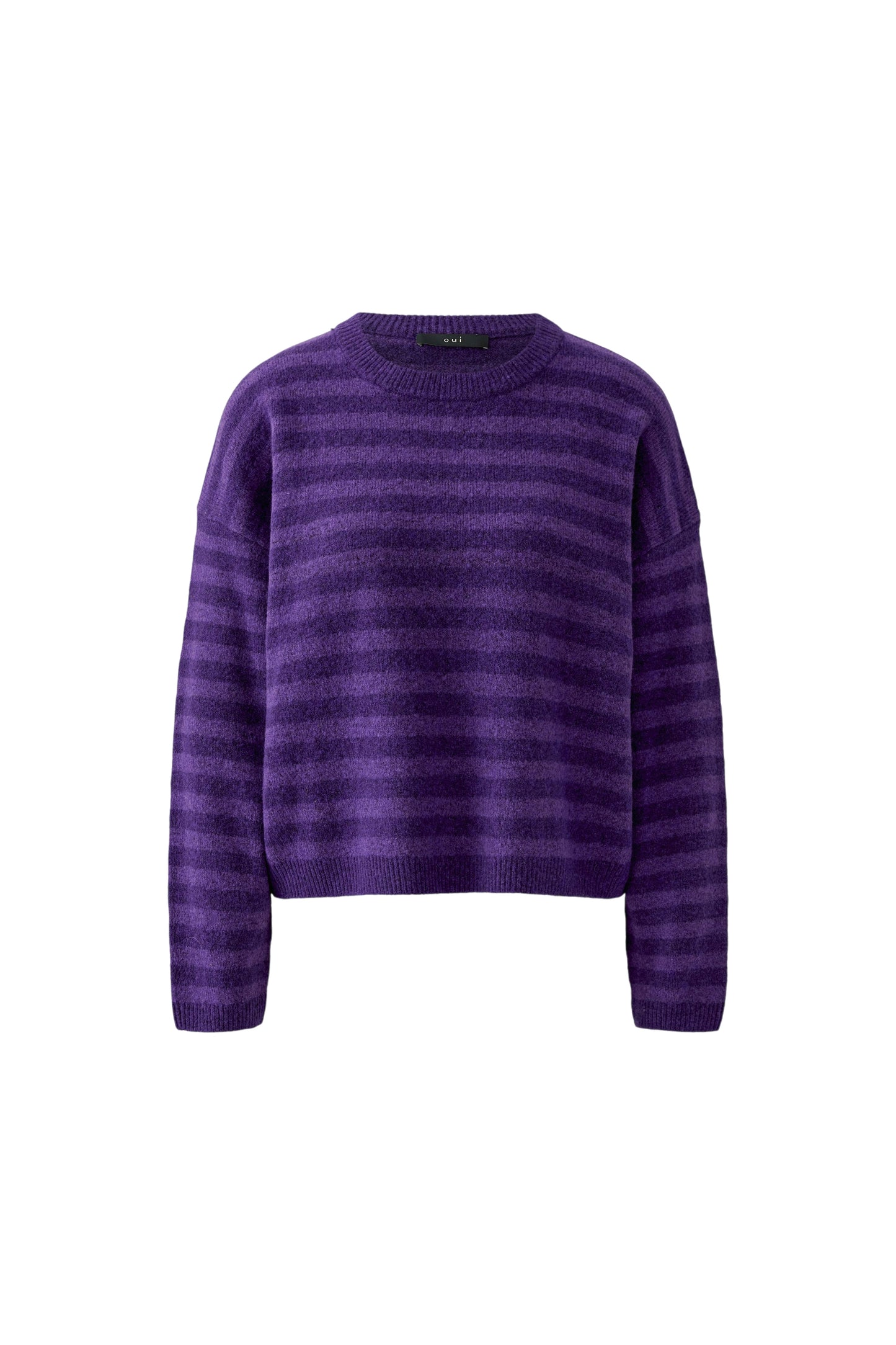 Oui Violet Stripe Sweater 92275