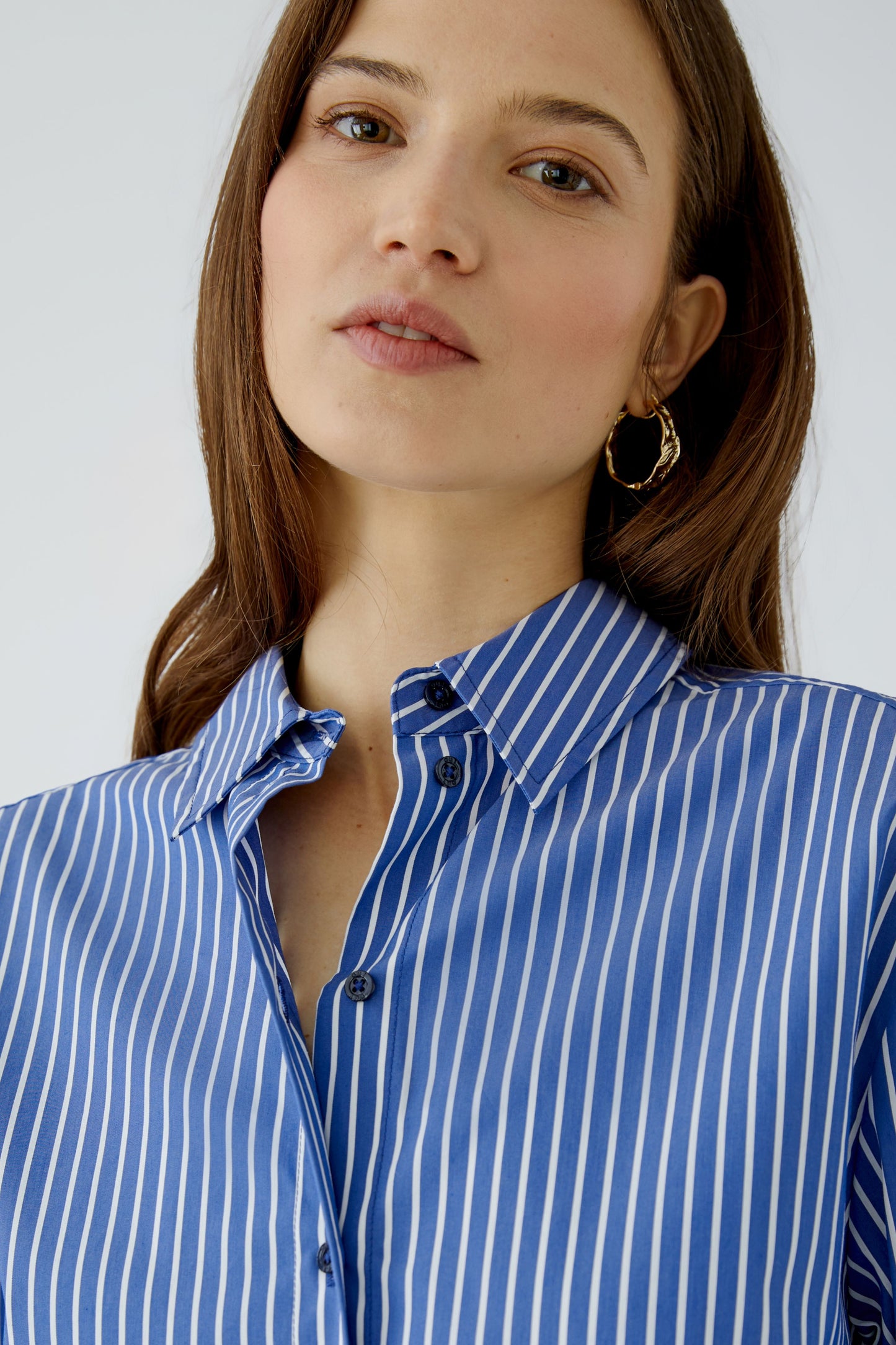 Oui Stripe Long Shirt 99200