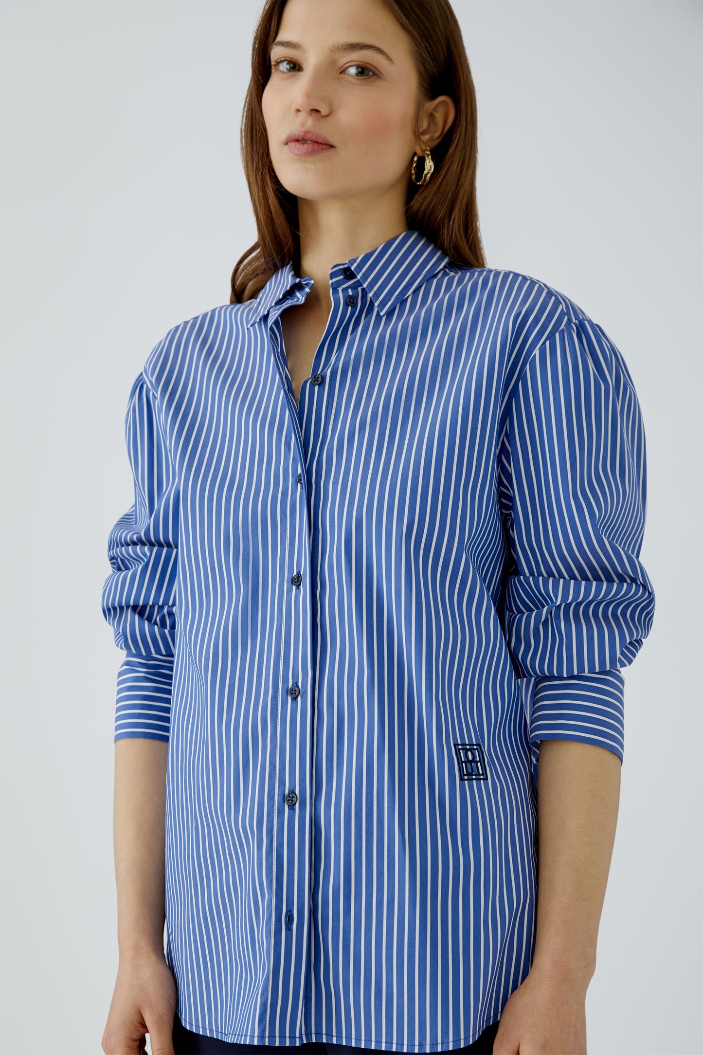 Oui Stripe Long Shirt 99200