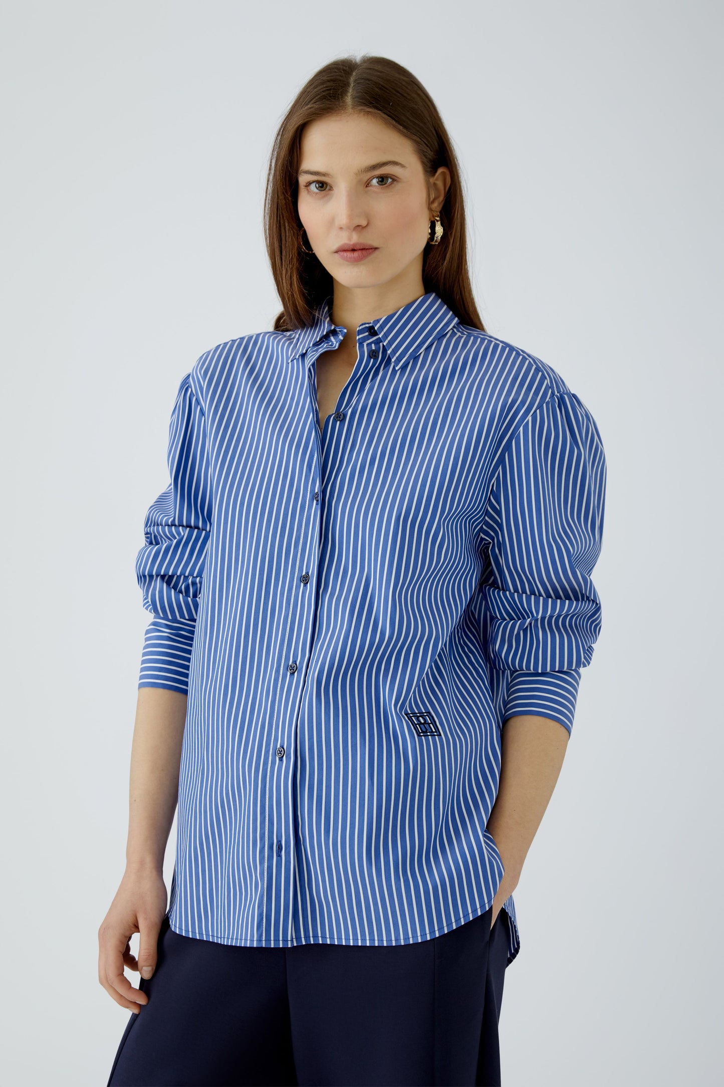 Oui Stripe Long Shirt 99200