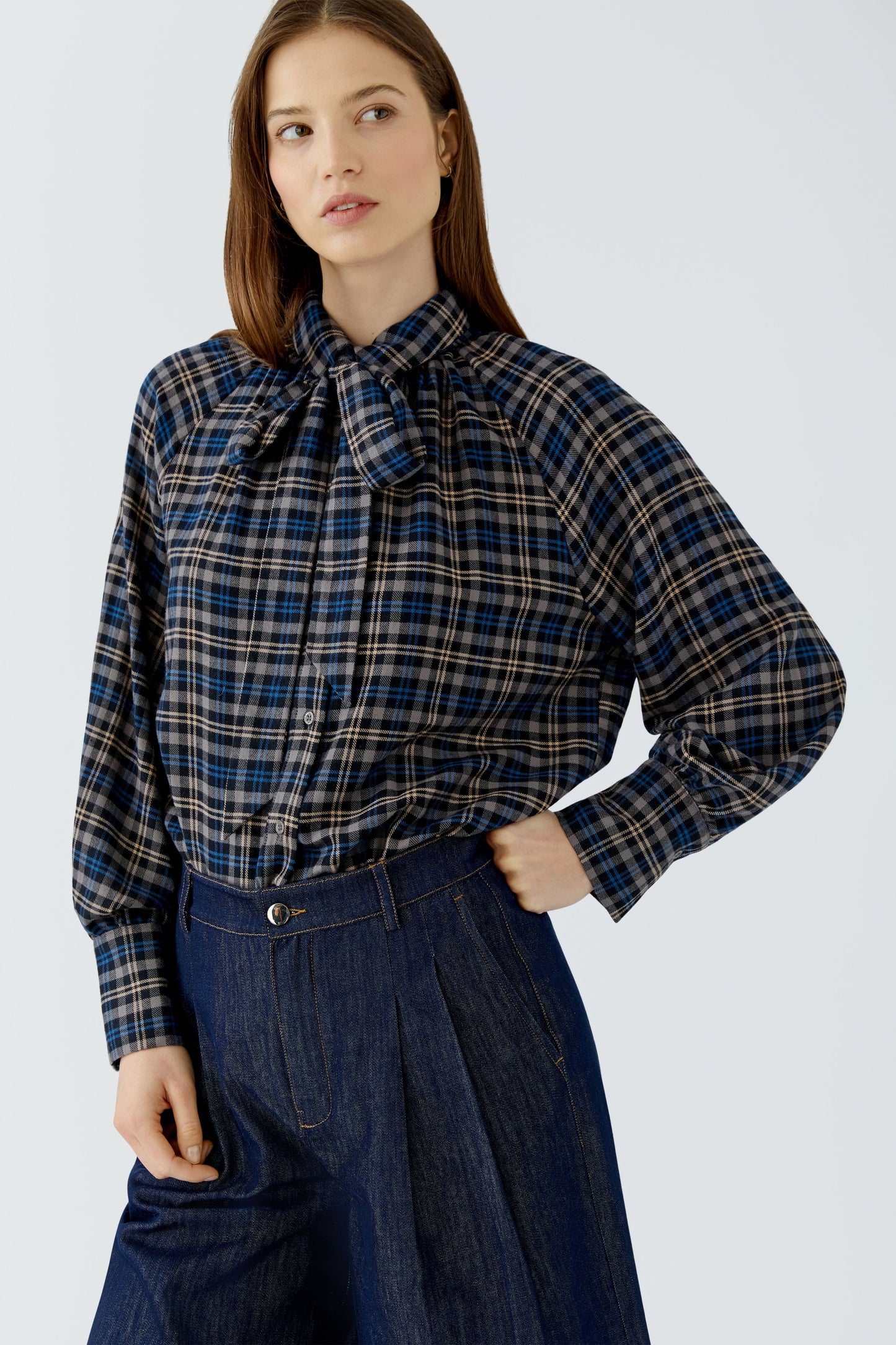 Oui Tie Neck Shirt 99203