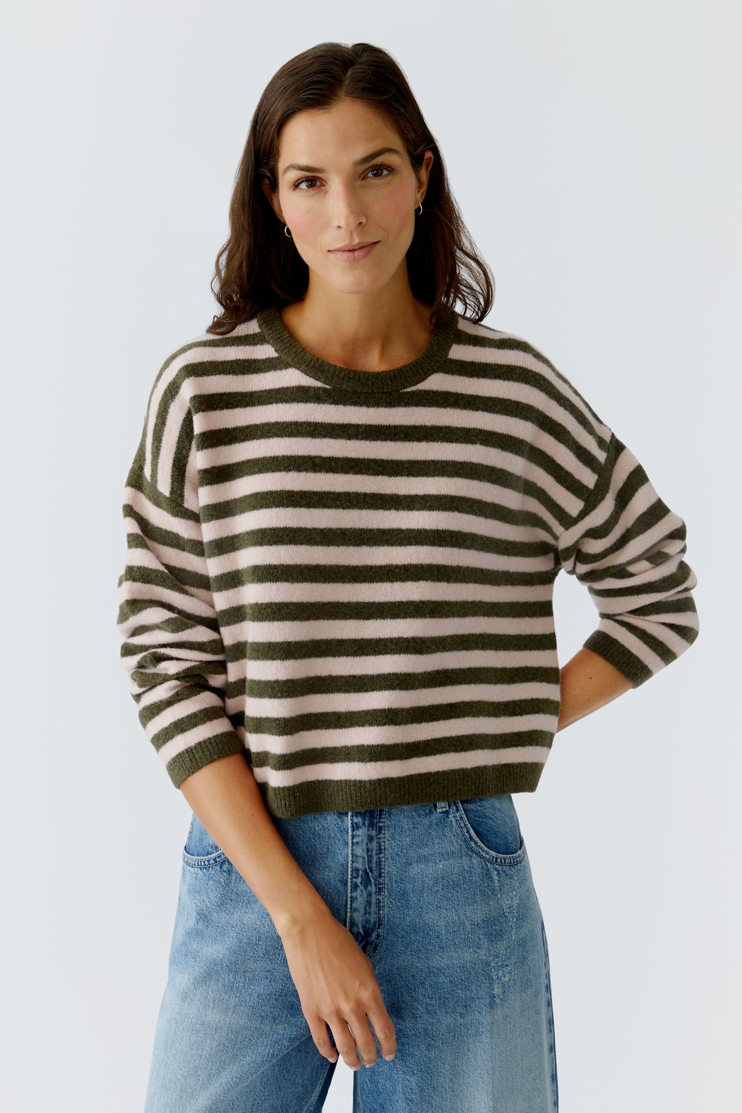 Oui Stripe Sweater 92275