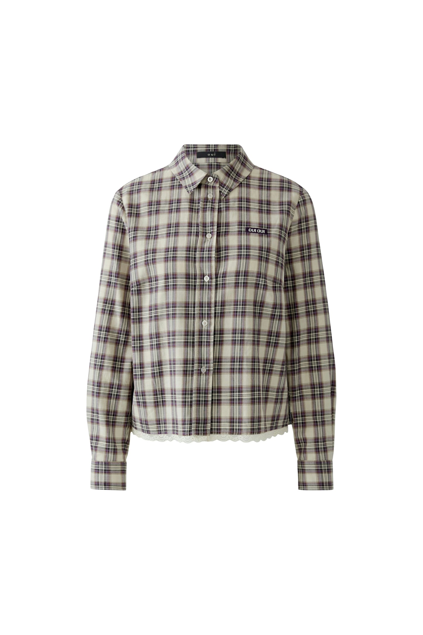 Oui Check Shirt 100416