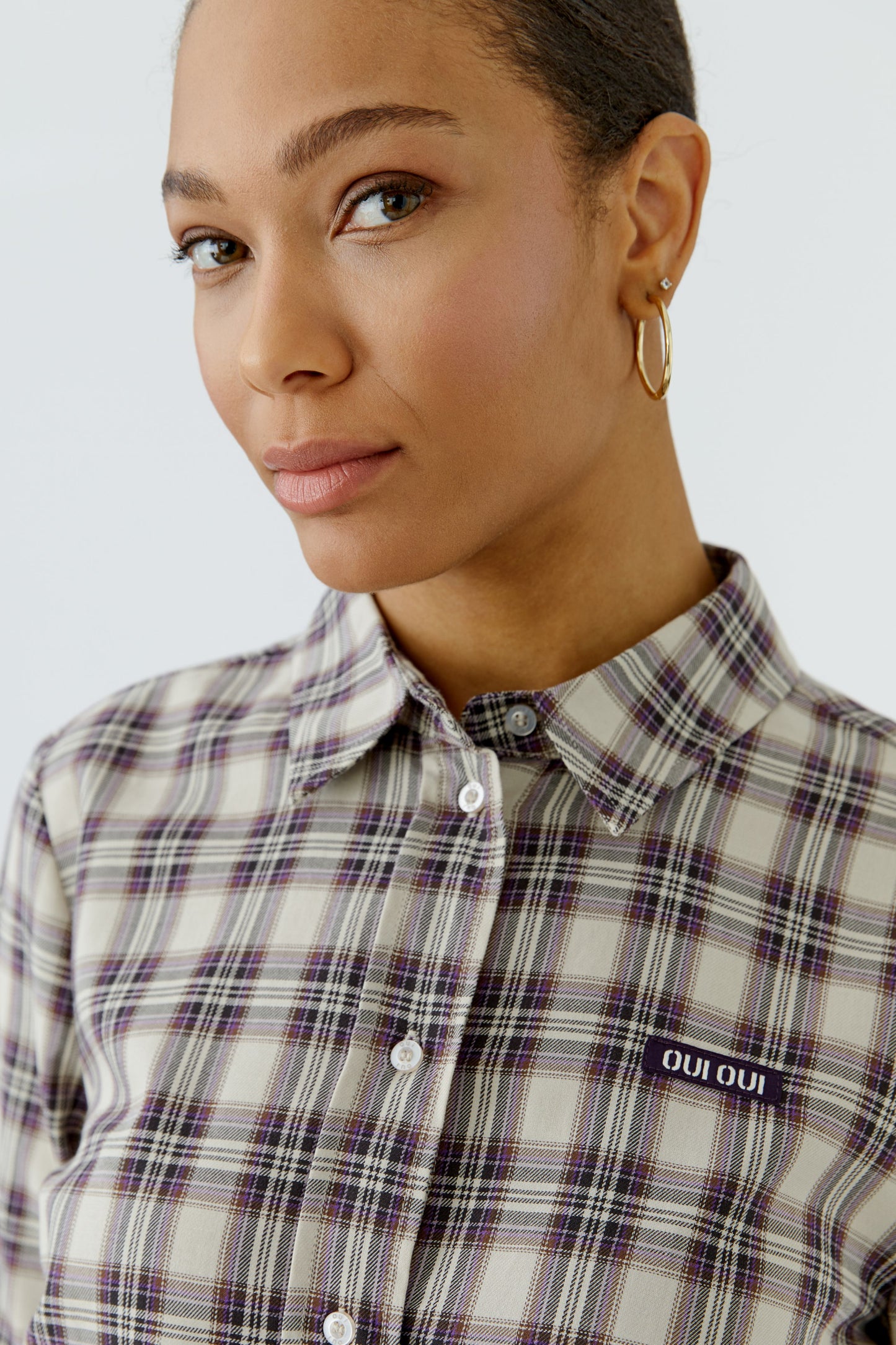 Oui Check Shirt 100416