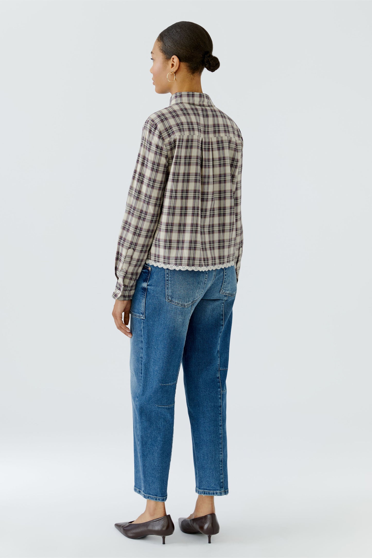 Oui Check Shirt 100416