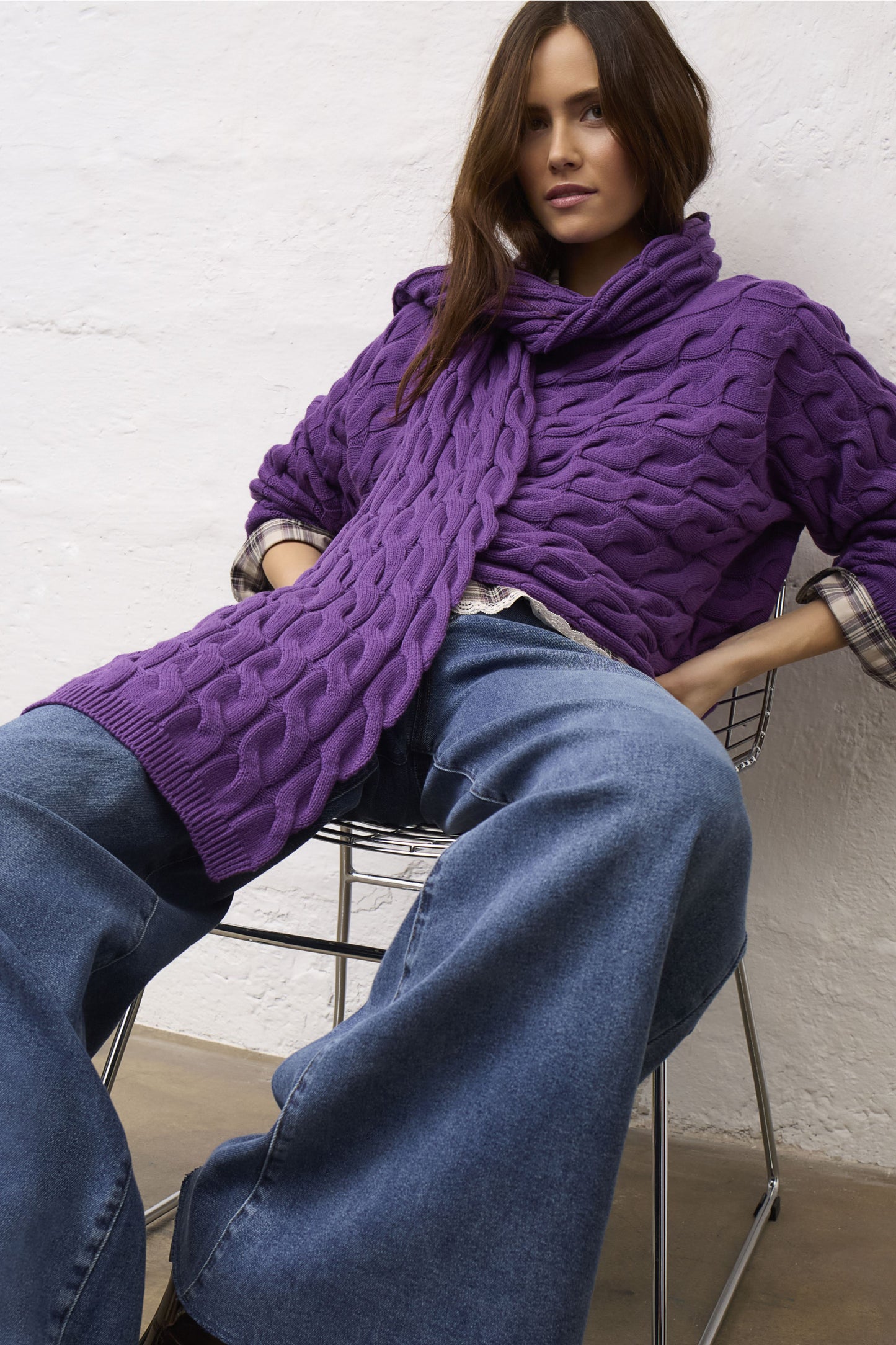 Oui Check Shirt 100416
