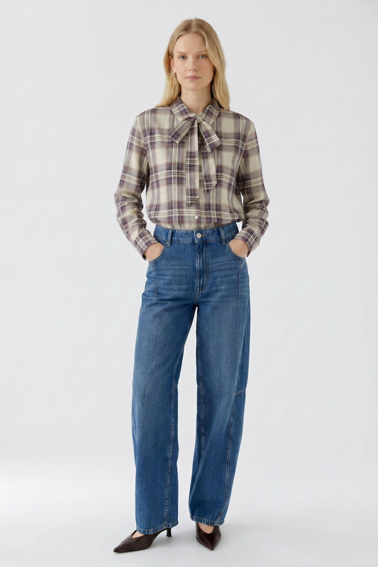 Oui Check Shirt 99199