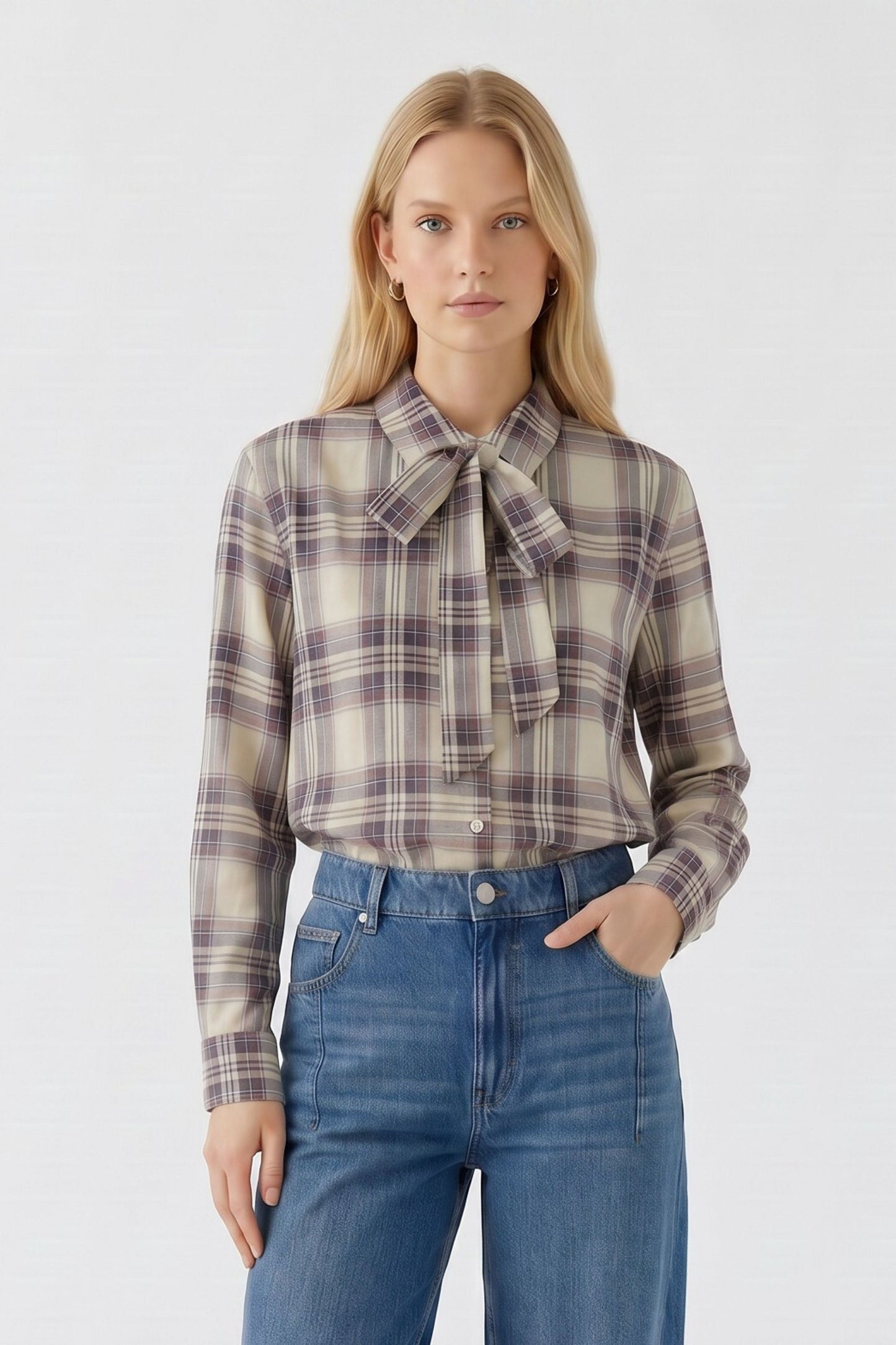 Oui Check Shirt 99199