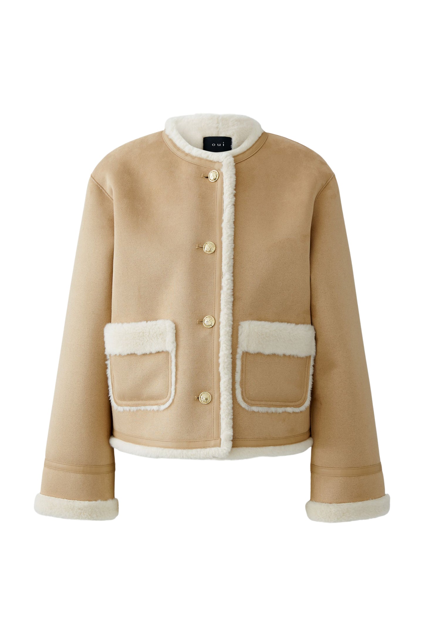 Oui Sheepskin Coat 85749