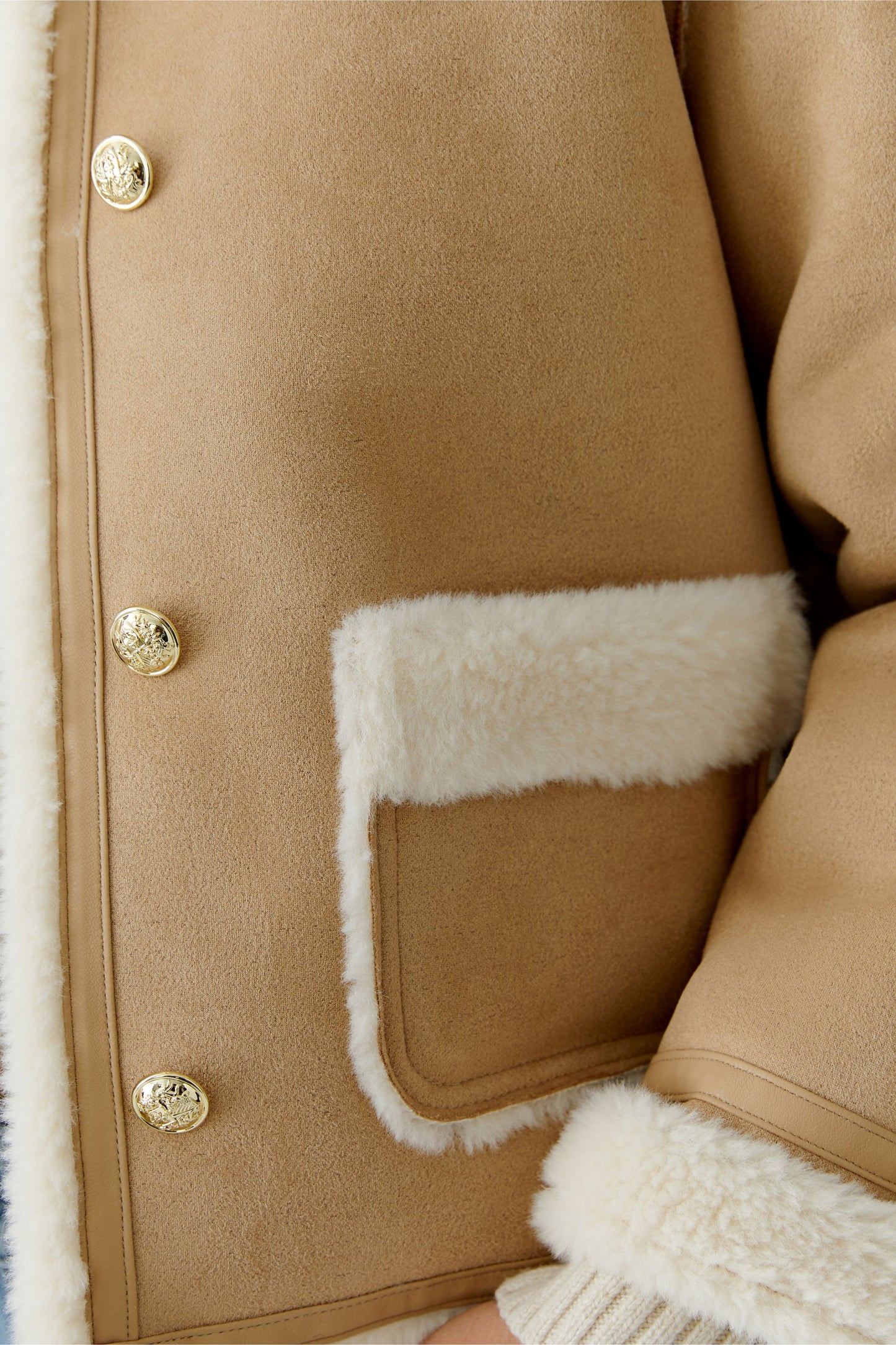 Oui Sheepskin Coat 85749