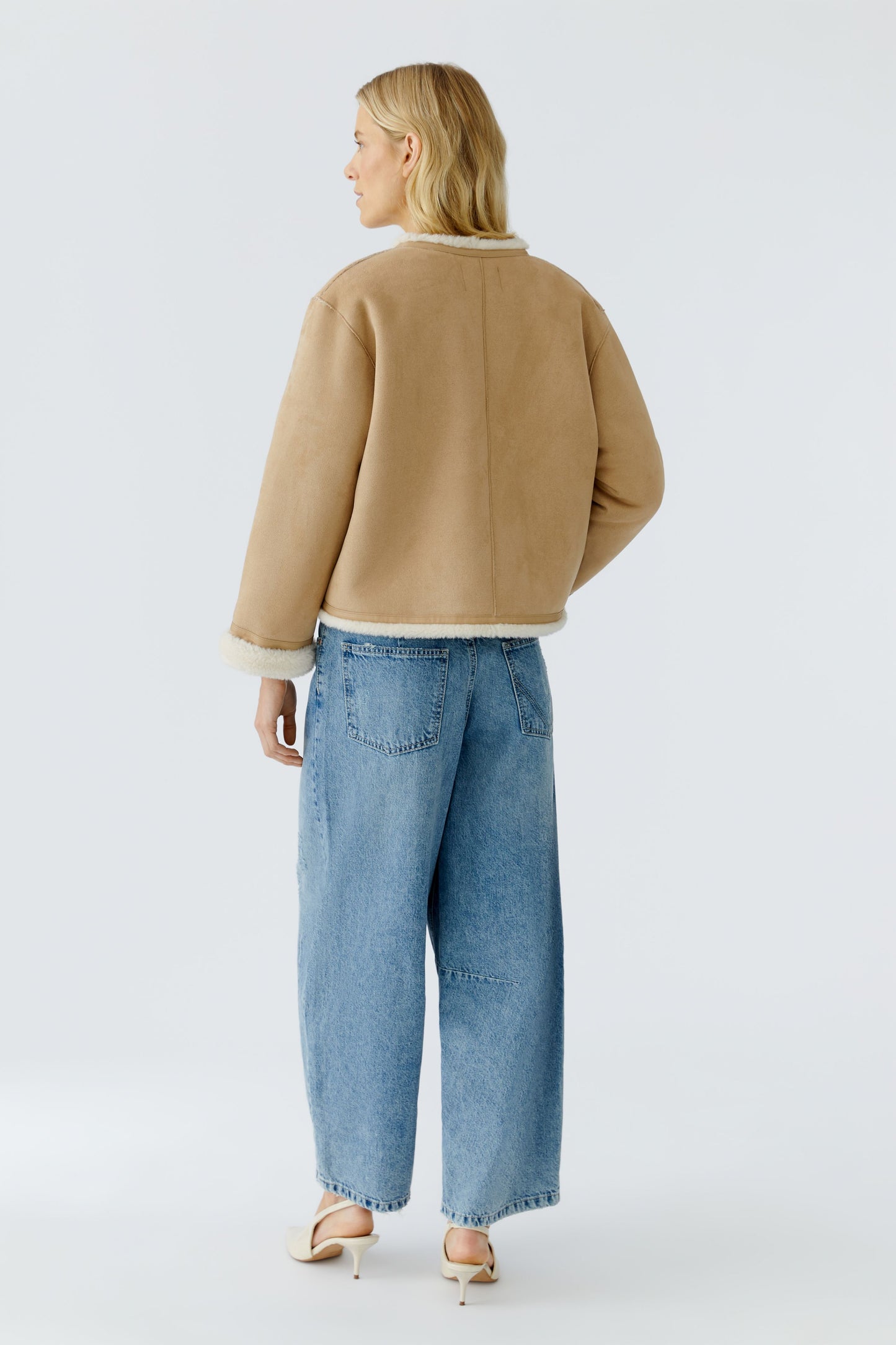 Oui Sheepskin Coat 85749