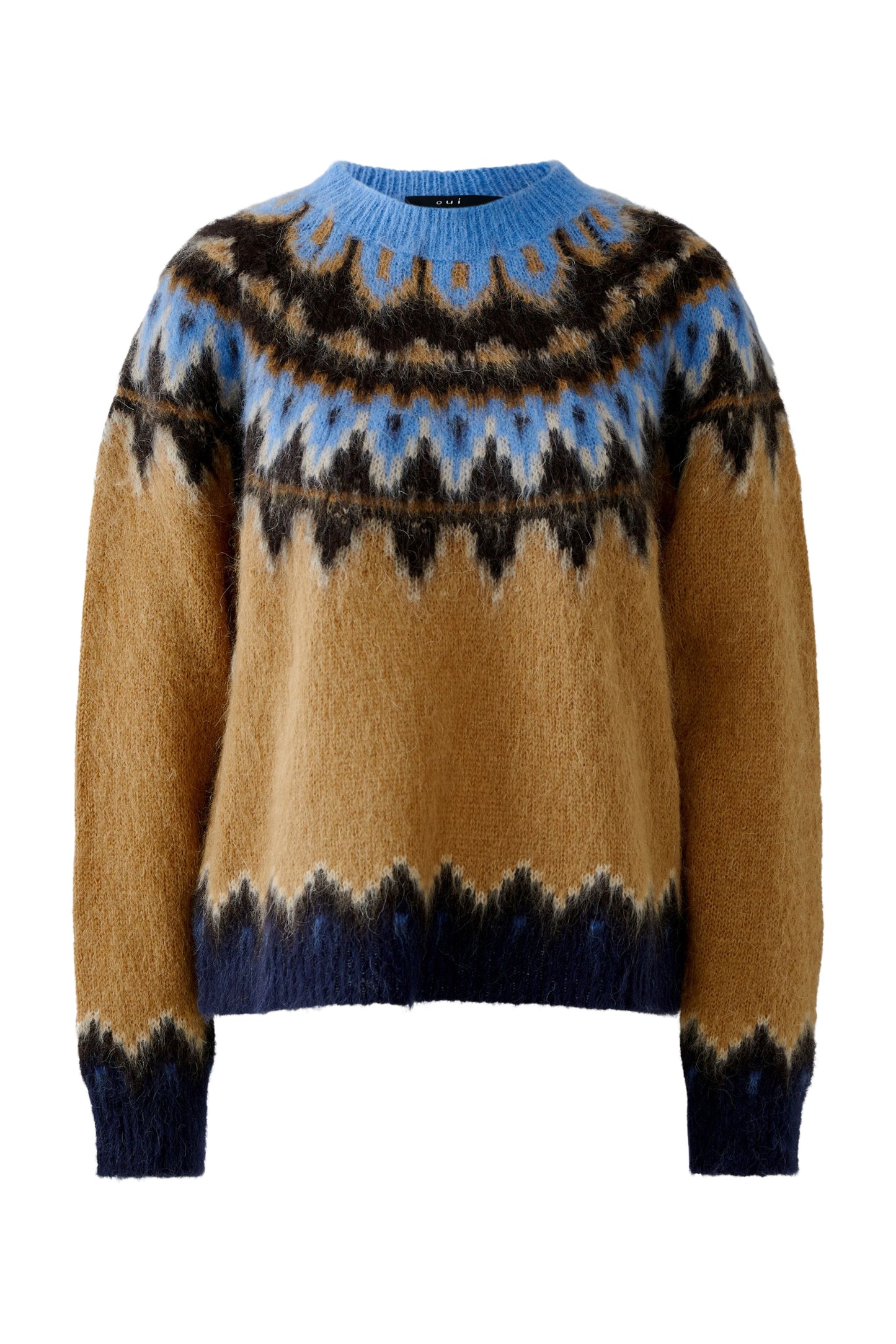 Oui Fairisle Sweater 86096