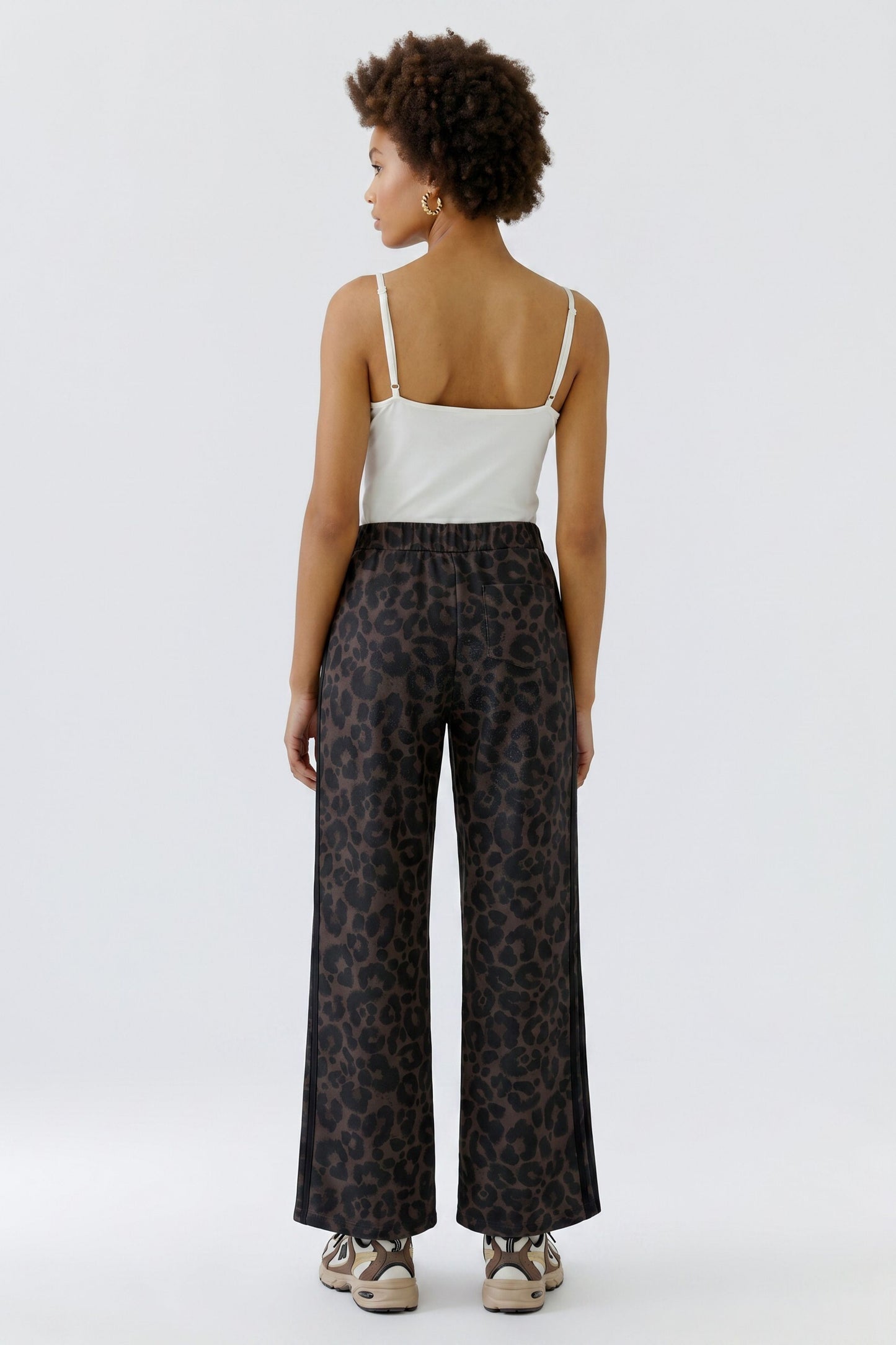 Oui Brown/Black Trousers 99696