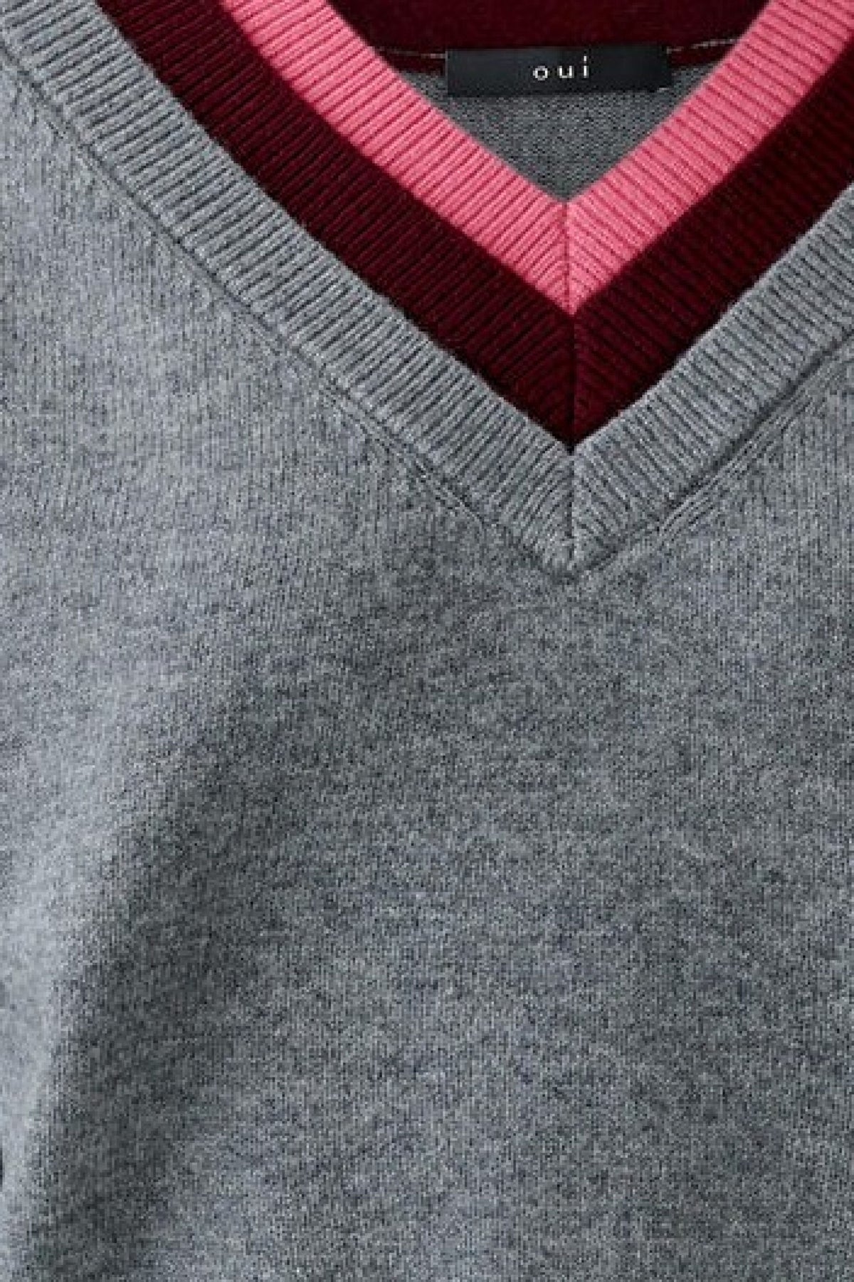 Oui Grey Sweater 99822