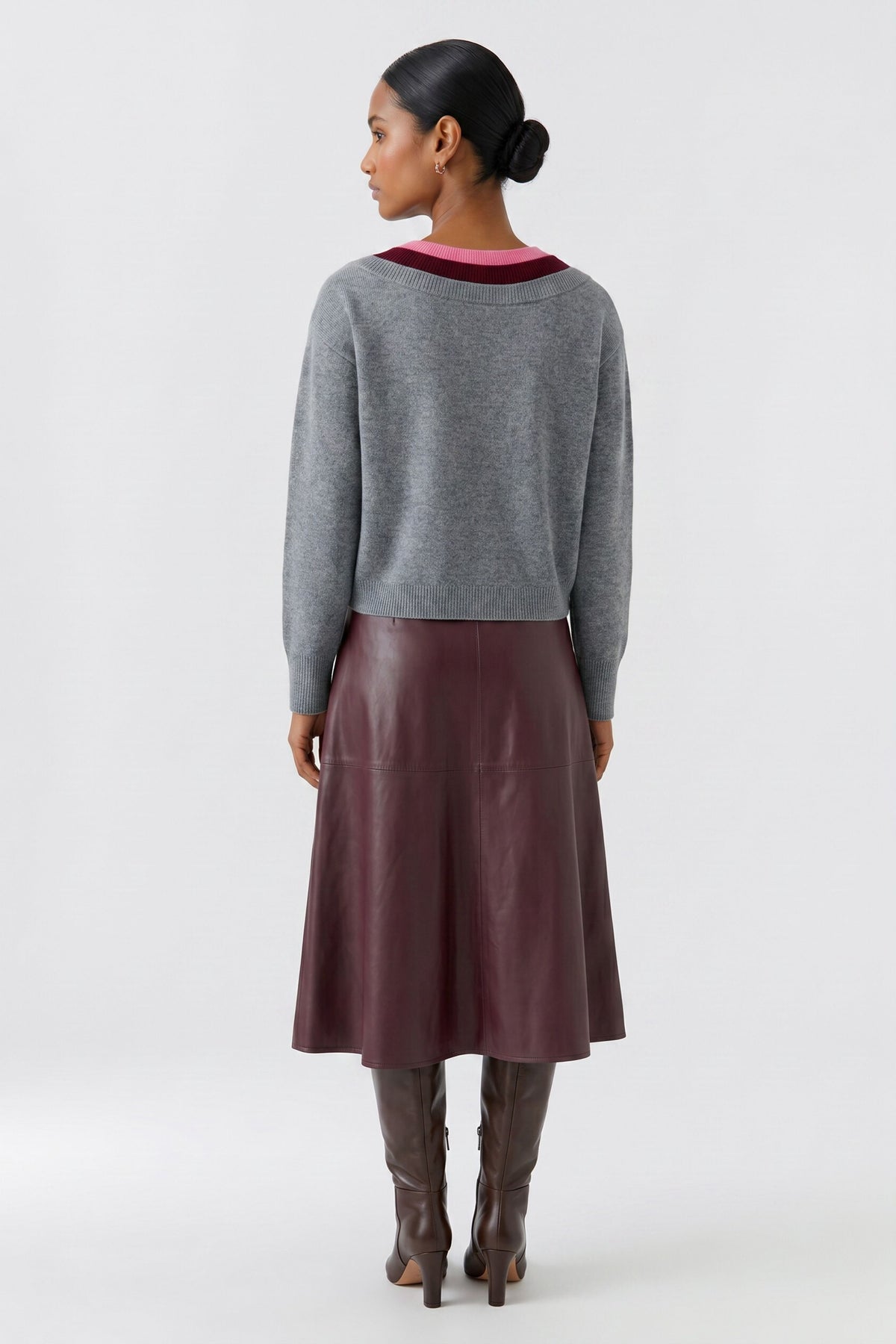 Oui Grey Sweater 99822