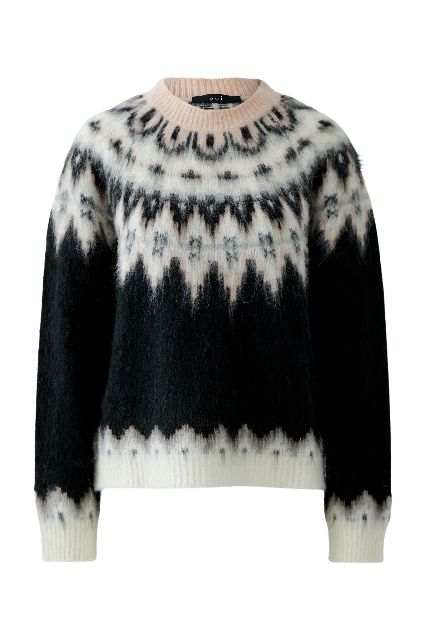 Oui Fairisle Sweater 95044